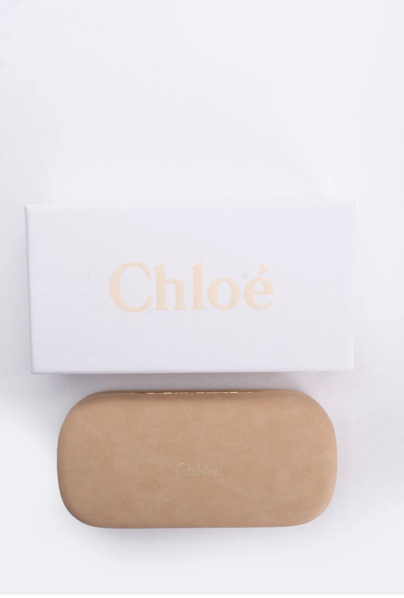 $370 CHLOE Round Sunglasses Engraved Logo Gradient Lenses Made in Italy