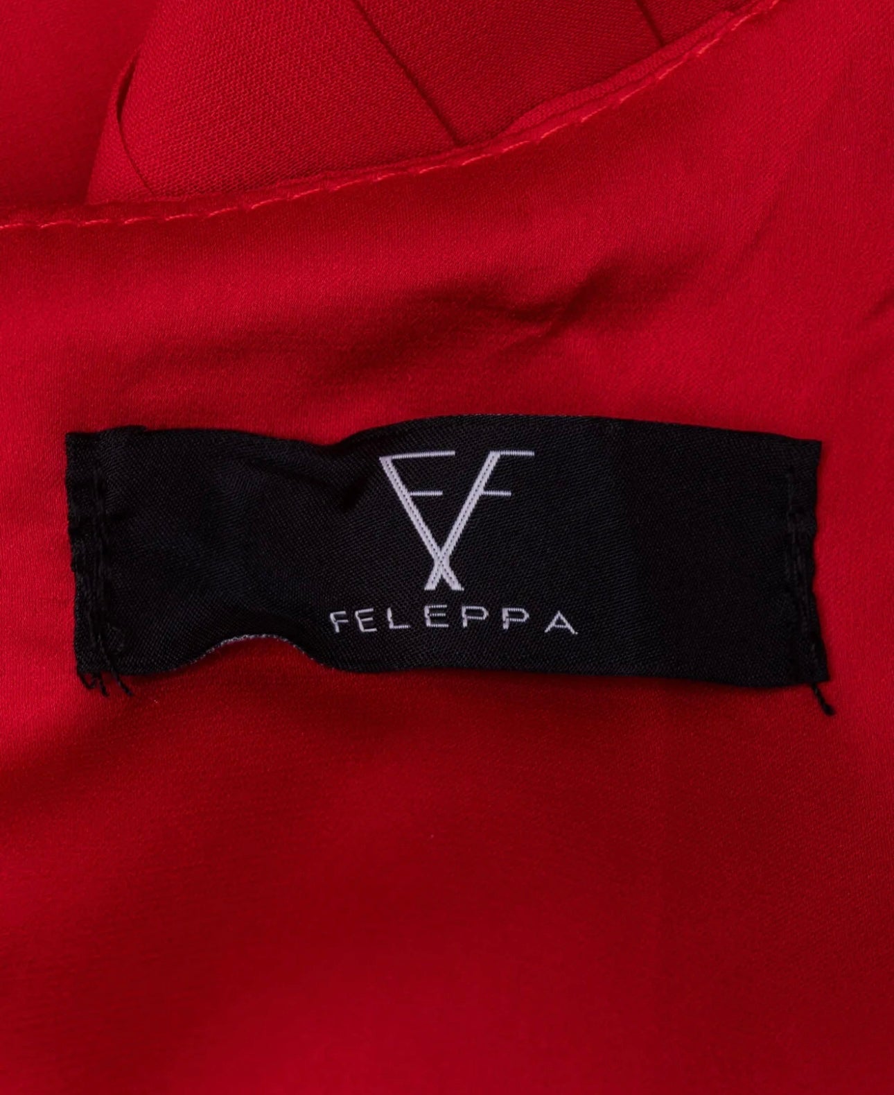 $550 FELEPPA Chiffon Maxi Dress IT40 US4 UK8 S Red Cut-Out Made in Italy