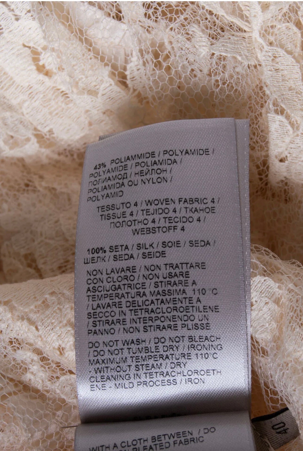 $9100 BOTTEGA VENETA Lace Fit & Flare Dress IT40 US4 UK8 M Pleated Mock Neck