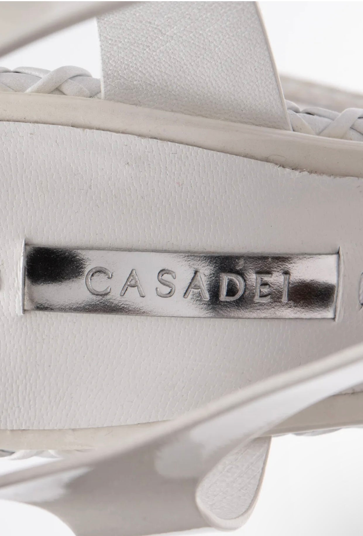 $800 CASADEI Leather High Heel Sandal Shoes US11 UK8 EU41 Made in Italy
