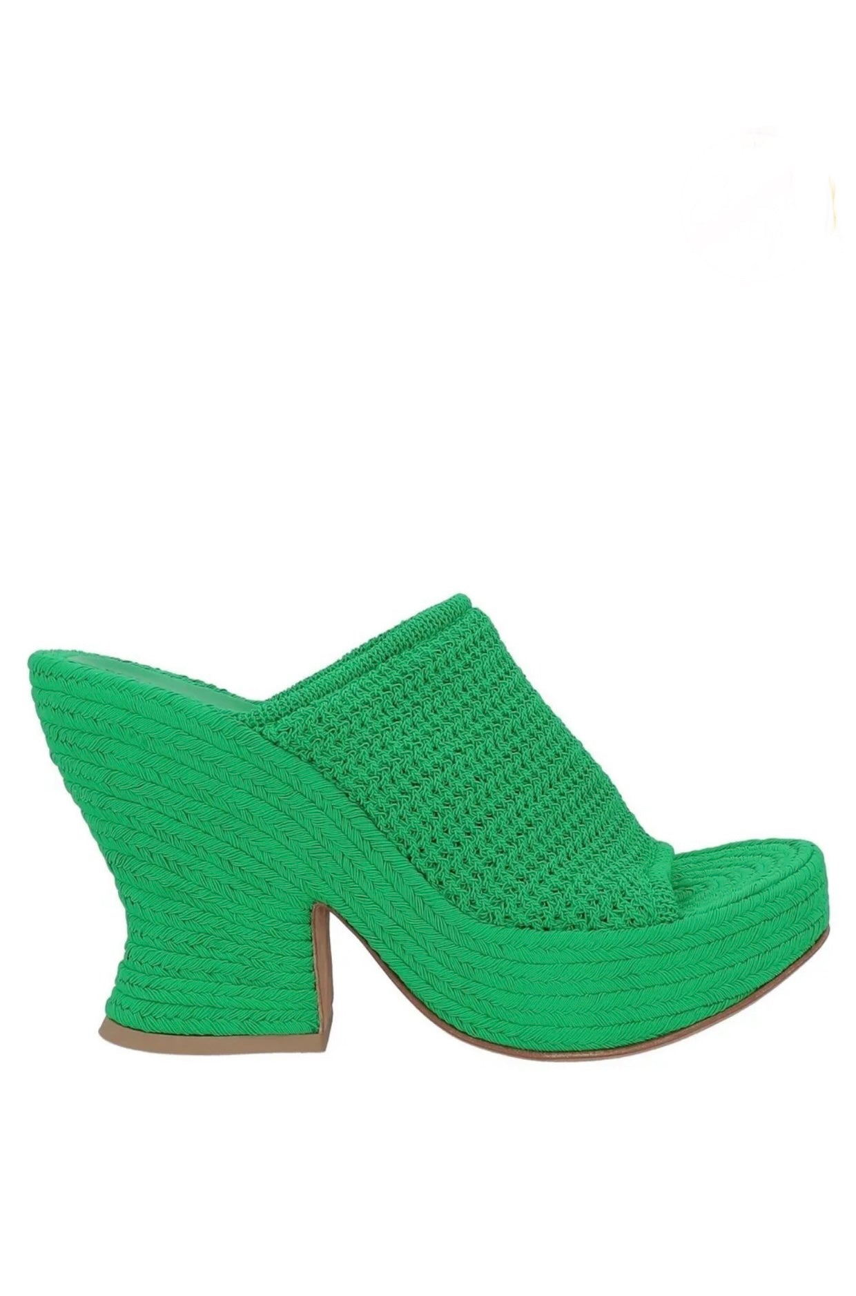 $1650 BOTTEGA VENETA Woven Mule Sandals US7 UK4 EU37 Wedge Made in Italy