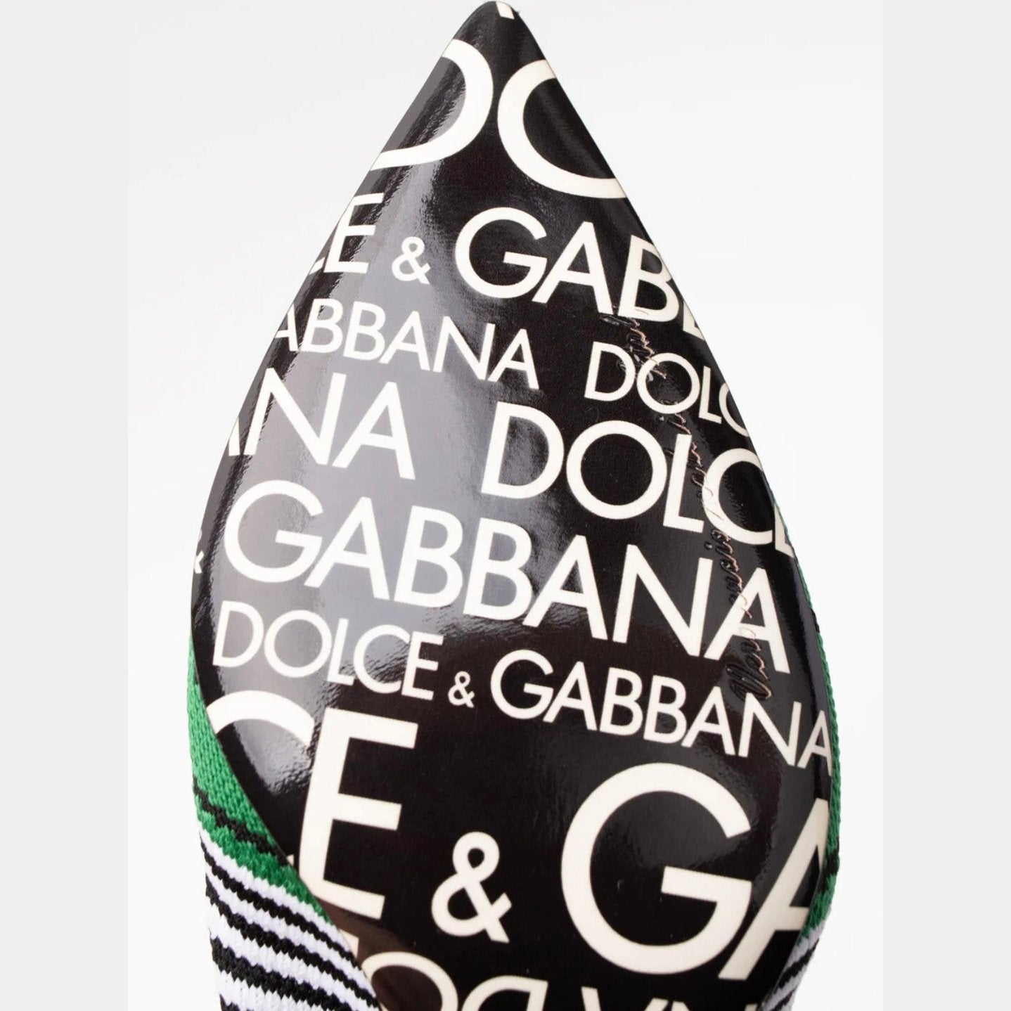 $925 DOLCE & GABBANA Jacquard Knit Booties US6.5 EU36.5 UK3.5 D&G Intarsia