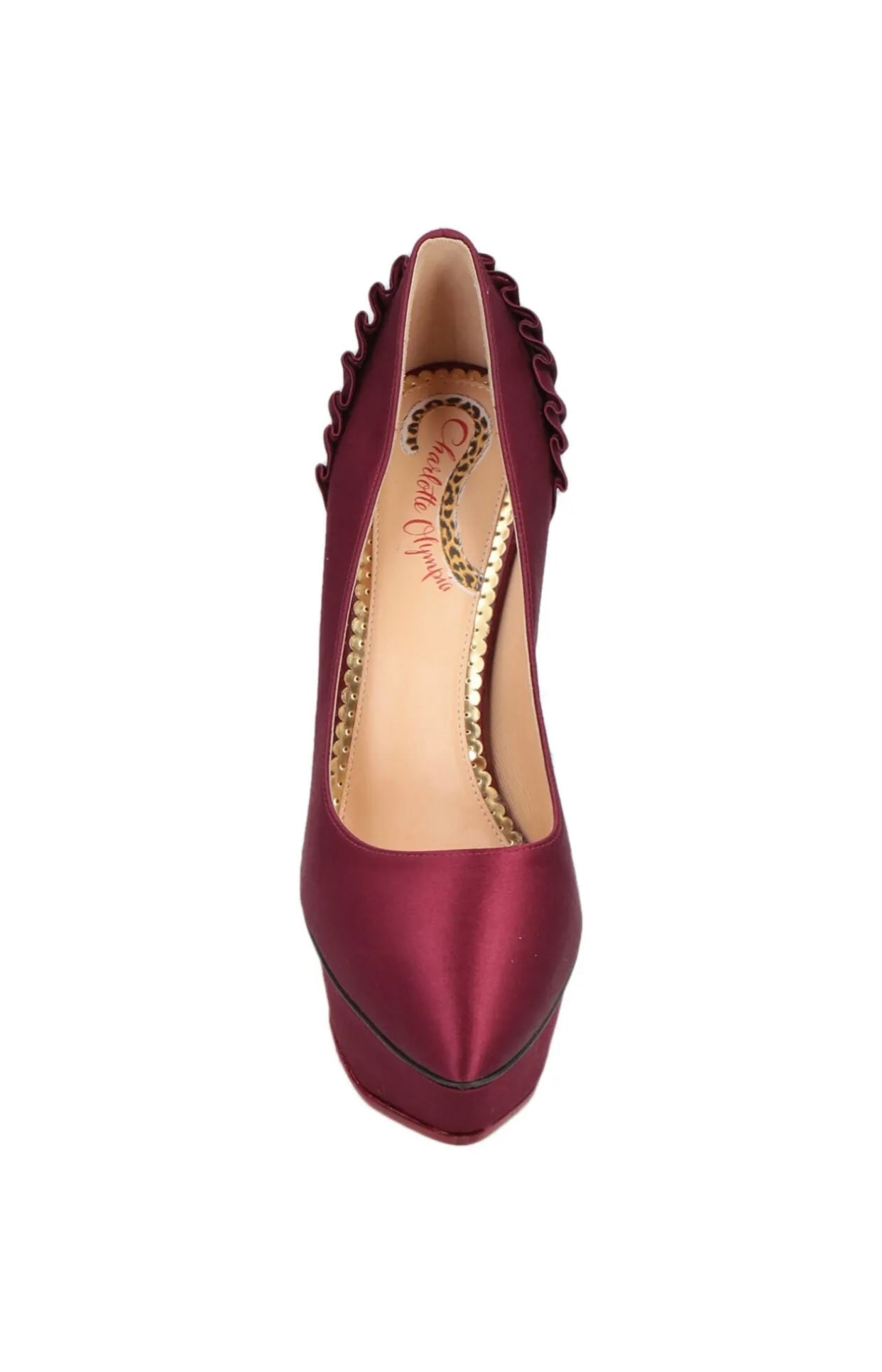 $1250 CHARLOTTE OLYMPIA Satin Court Shoe s US8.5 EU38.5 UK5.5 Made in Italy