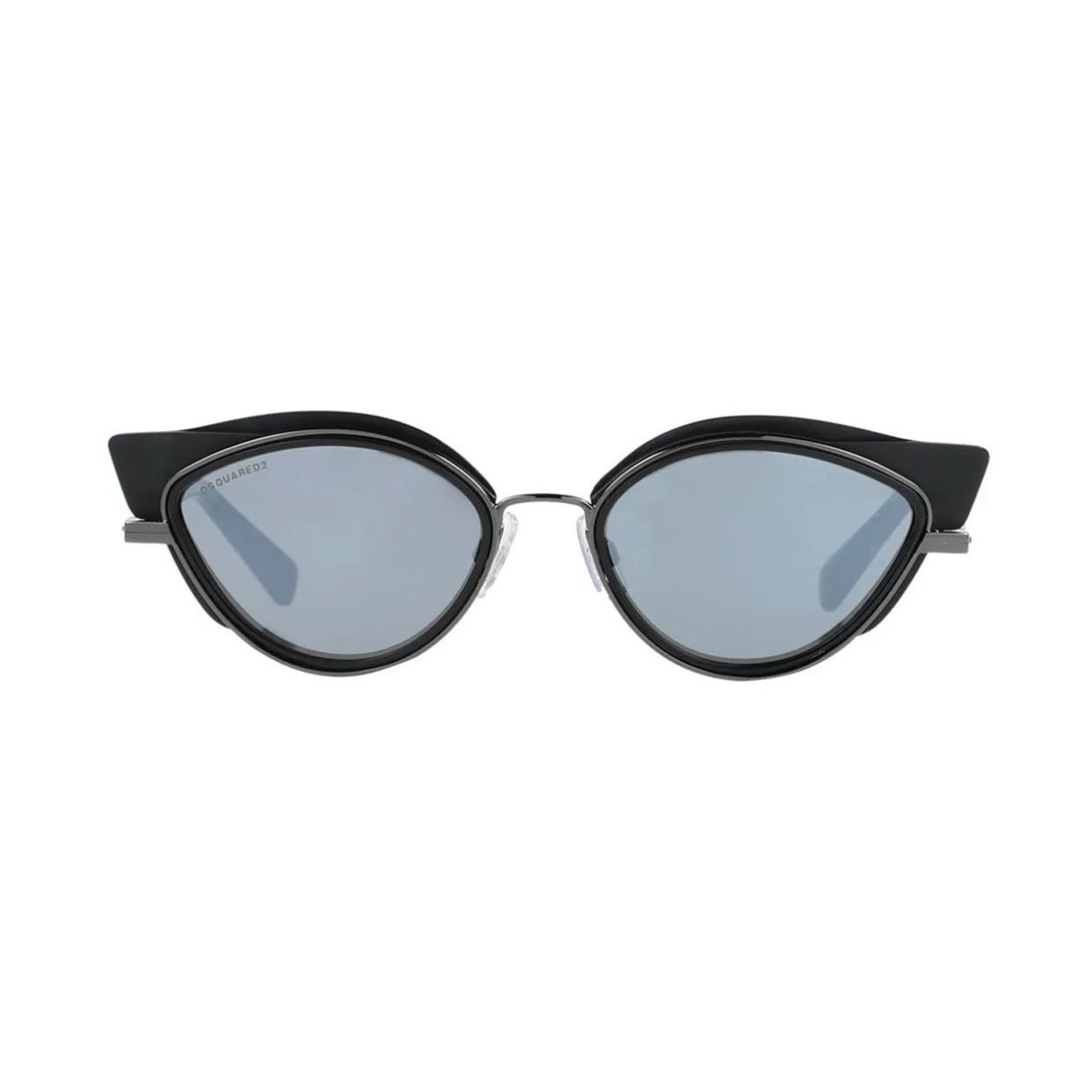 $350 DSQUARED2 Cat Eye Sunglasses Black Tinted Lenses Thin Temples