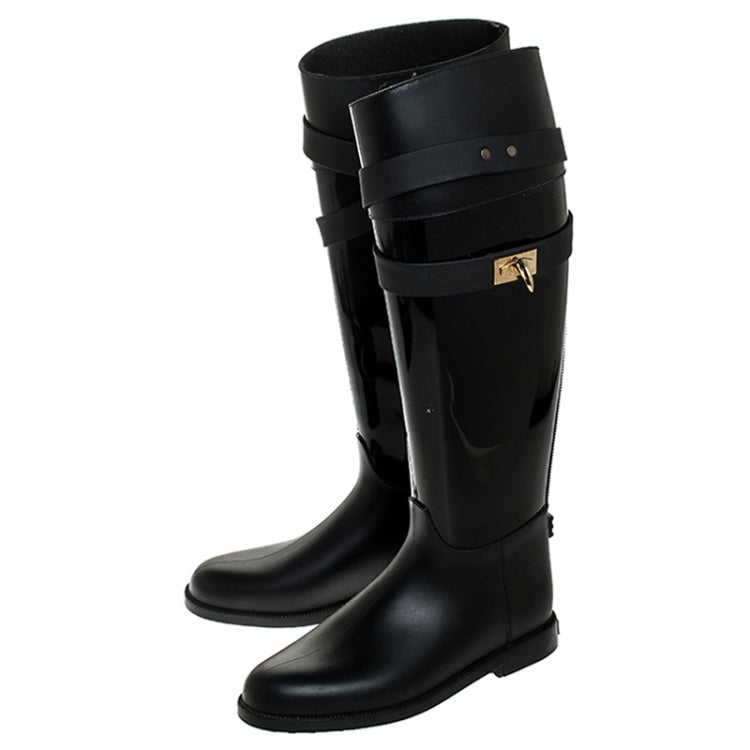 $600 GIVENCHY Wellington Boots US5 EU35 UK2 Shark Tooth Detail Made in Italy