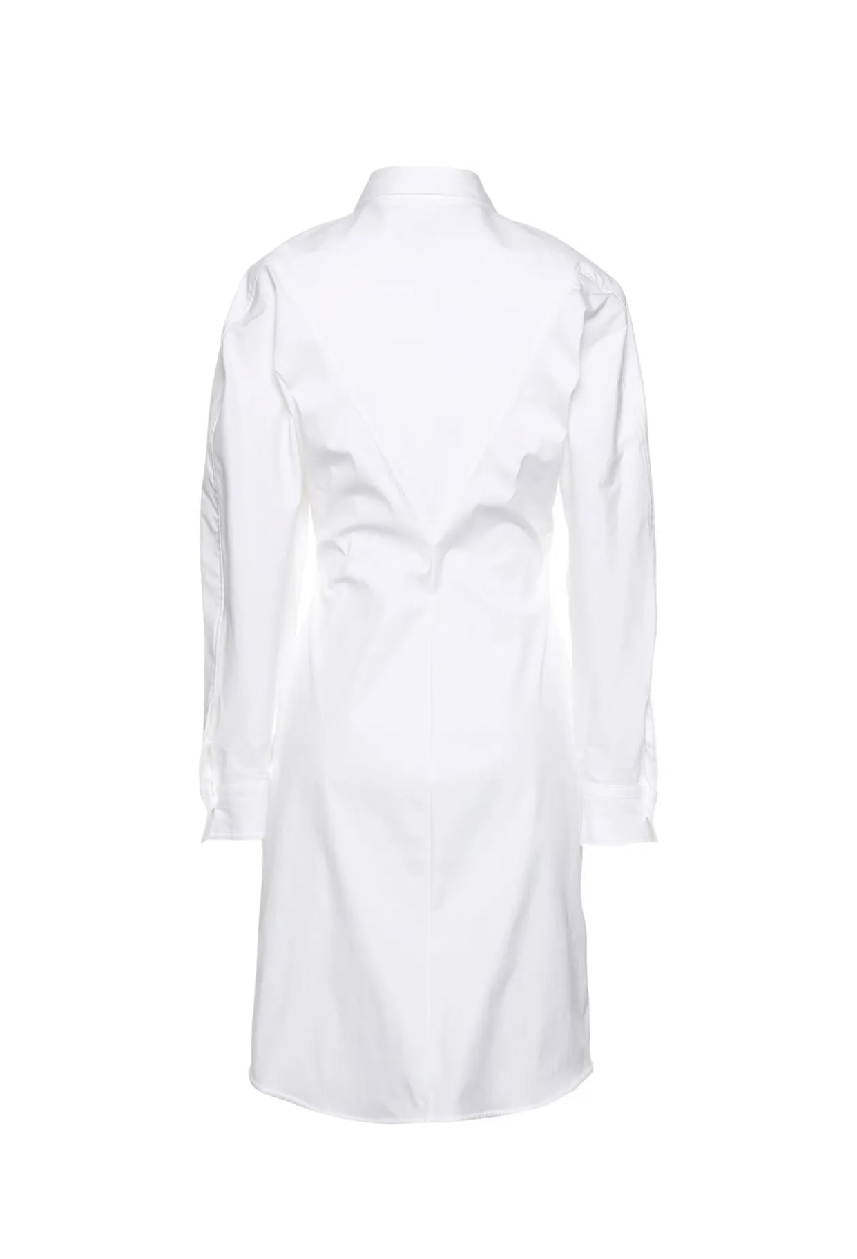 $1750 BOTTEGA VENETA Shirt Dress IT44 US8 UK12 L Round Hem Regular Collar