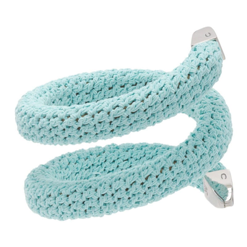 $650 BOTTEGA VENETA 925 Silver Coil Wrap Crochet Bracelet Engraved Snake