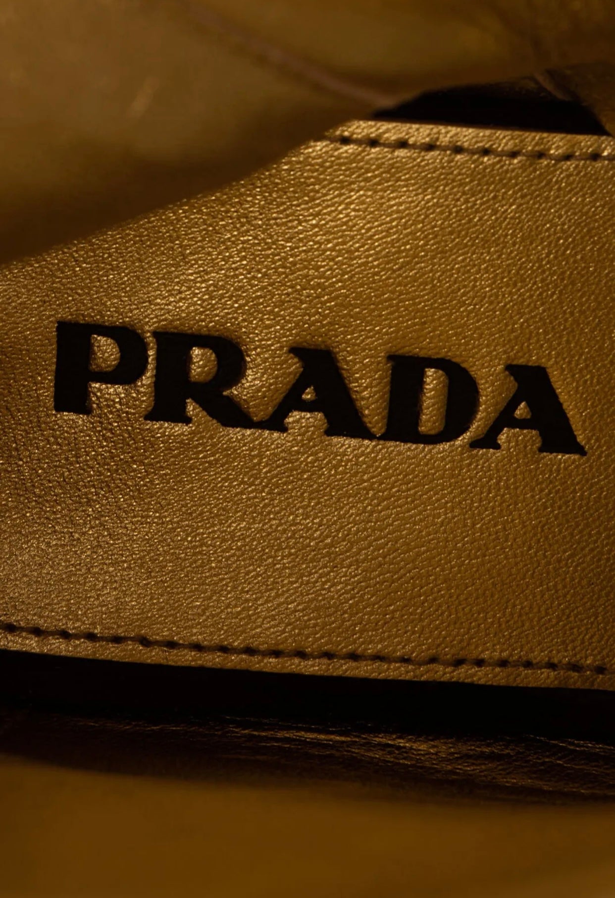 $1495 PRADA Leather Knee High Boots US6 UK3 EU36 Metallic Cut Out Two-Tone