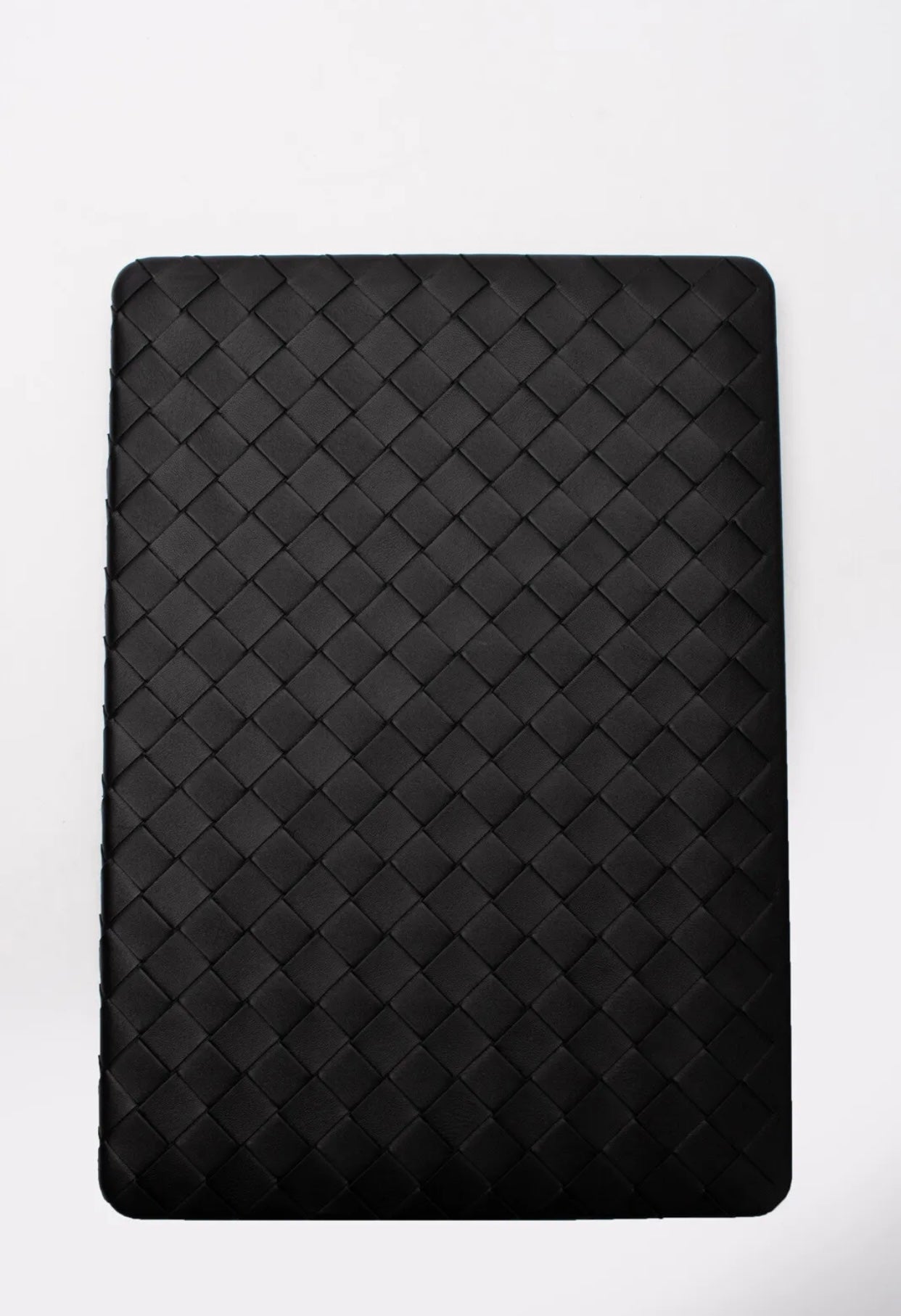 $2250 BOTTEGA VENETA Leather Fitted Laptop Case Intrecciato Panel Made in Italy