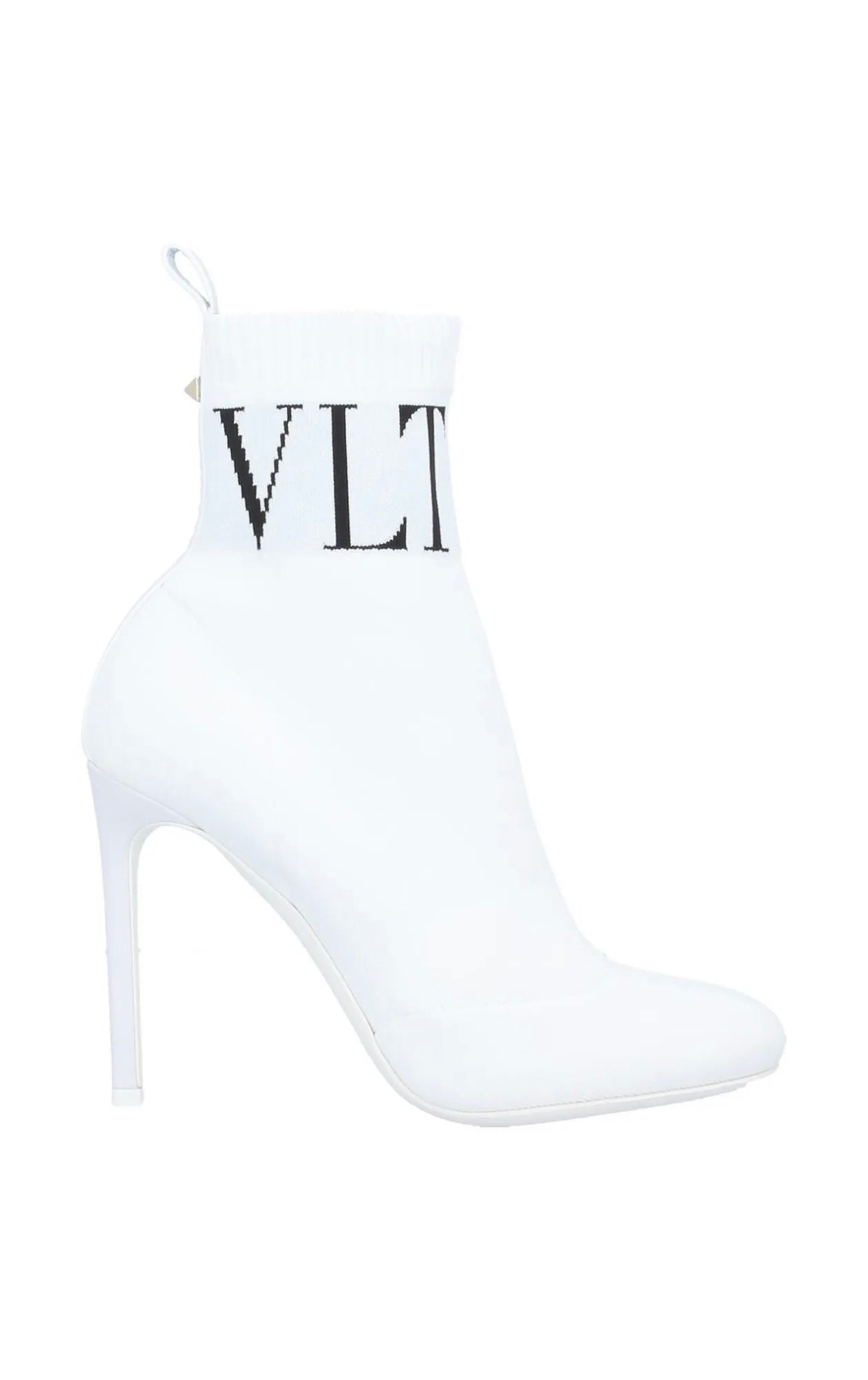 $999 VALENTINO GARAVANI Knitted Ankle Boots US9.5 EU39.5 UK6.5 Heel Rockstud