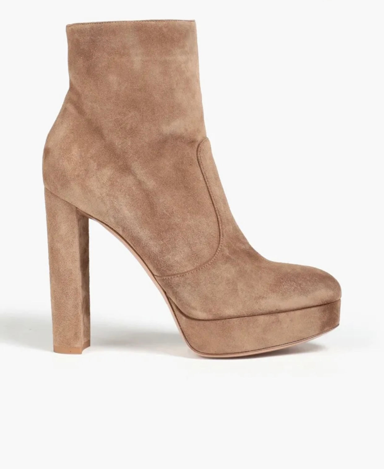 $1215 GIANVITO ROSSI Leather Ankle Boots US10 UK7 EU40 Platform Made in Italy