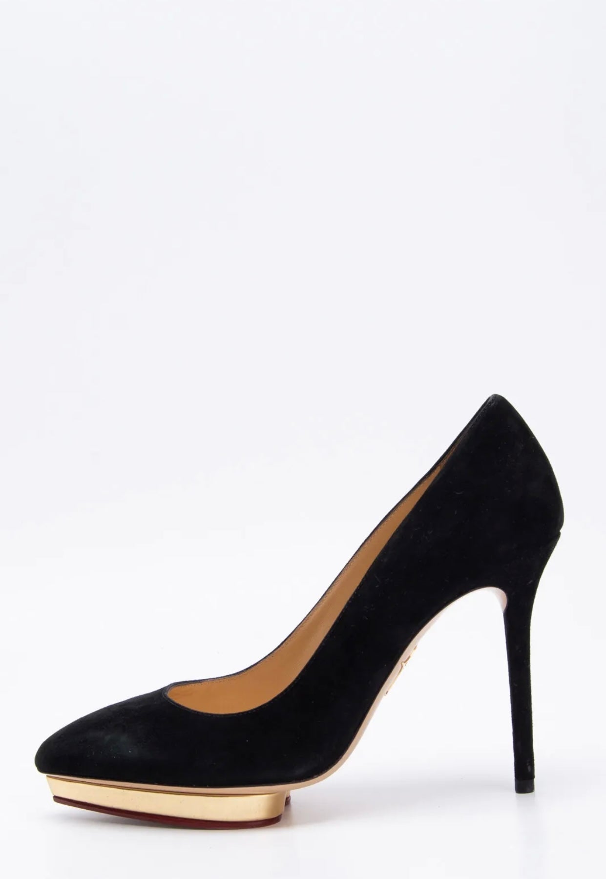 $795 CHARLOTTE OLYMPIA Suede Leather Court Shoes US6.5 EU36.5 UK3.5 Platform