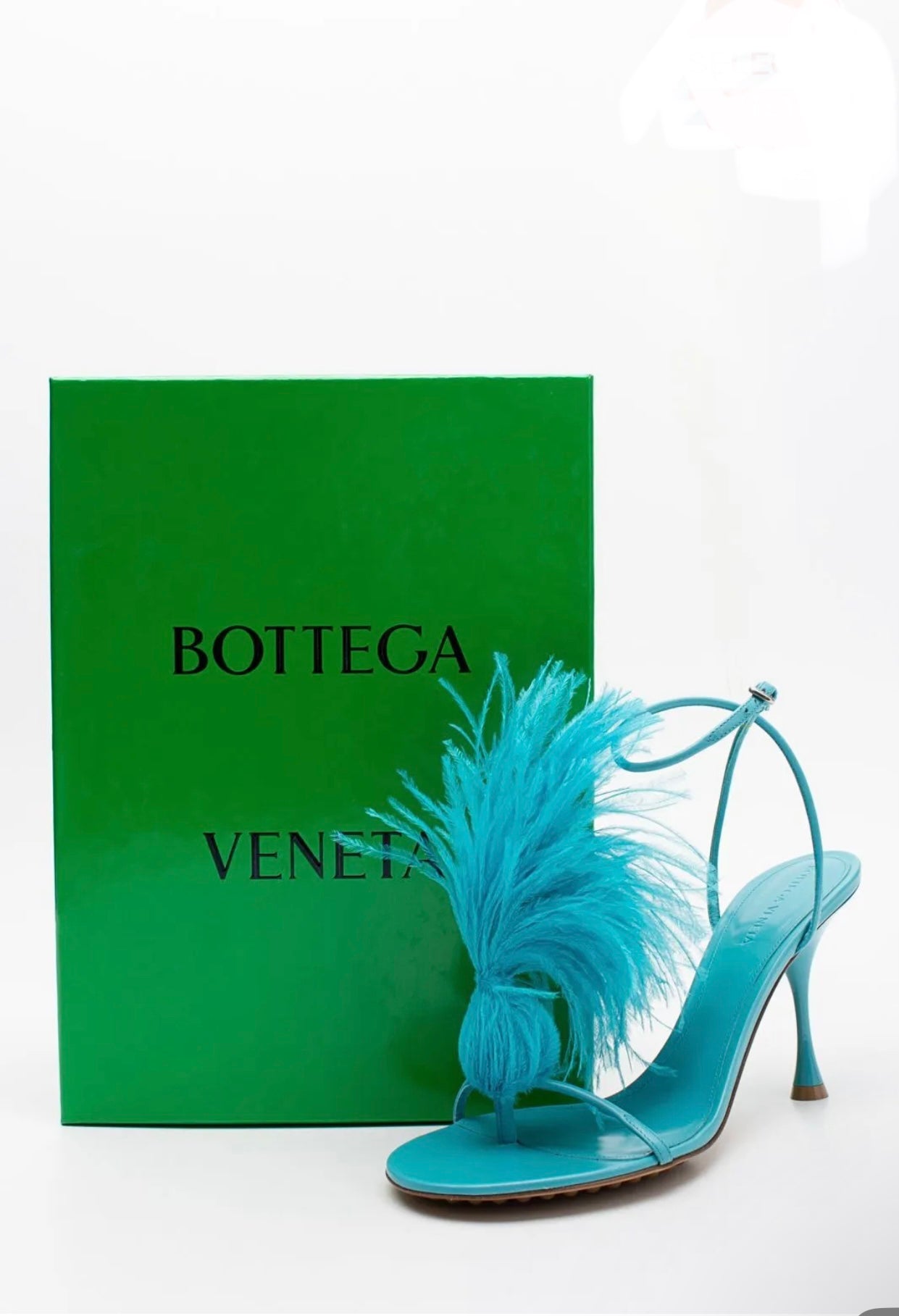 $1250 BOTTEGA VENETA Wonderbird Leather Thong Sandals US6 EU36 UK3 Feathers