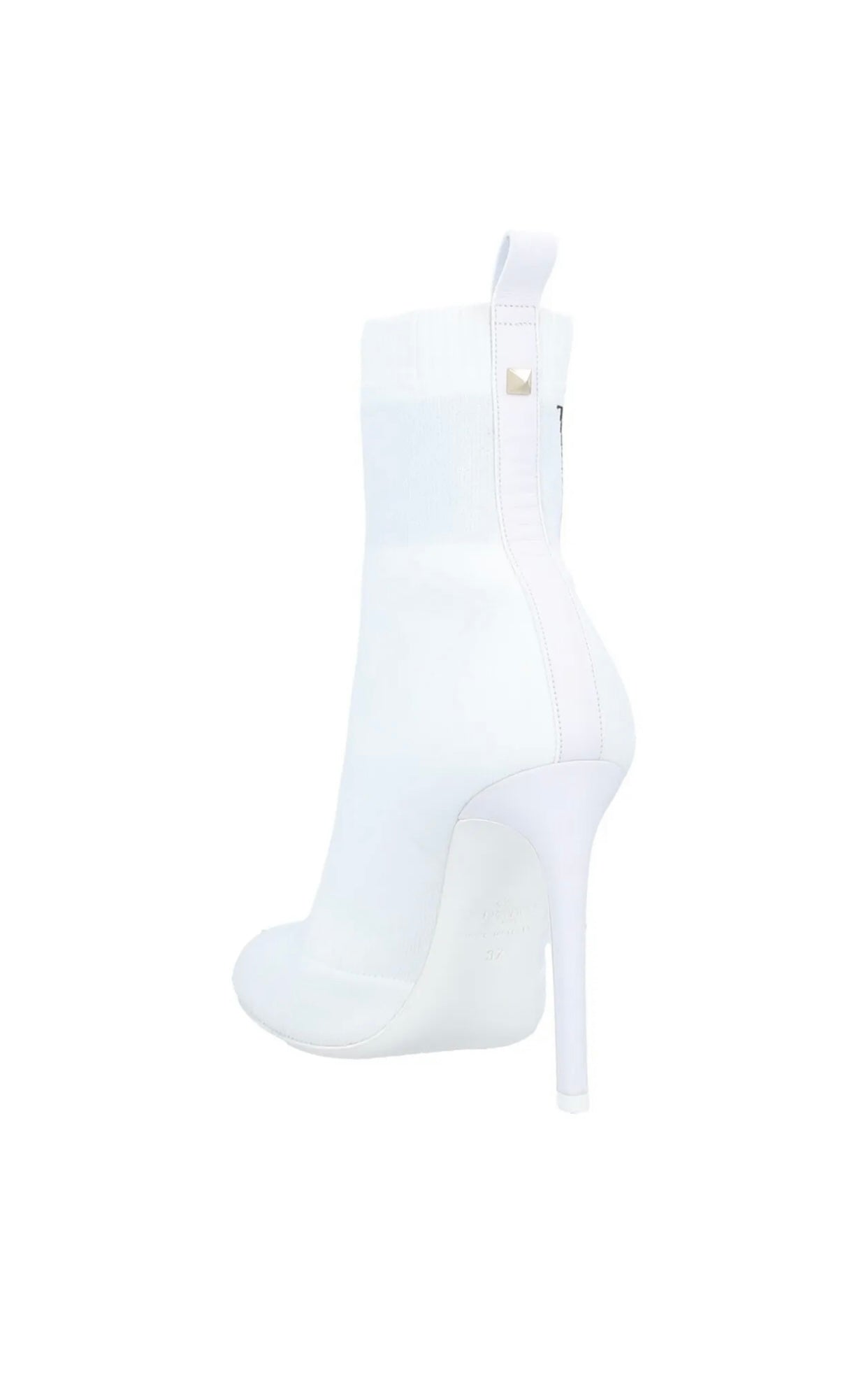 $999 VALENTINO GARAVANI Knitted Ankle Boots US9.5 EU39.5 UK6.5 Heel Rockstud