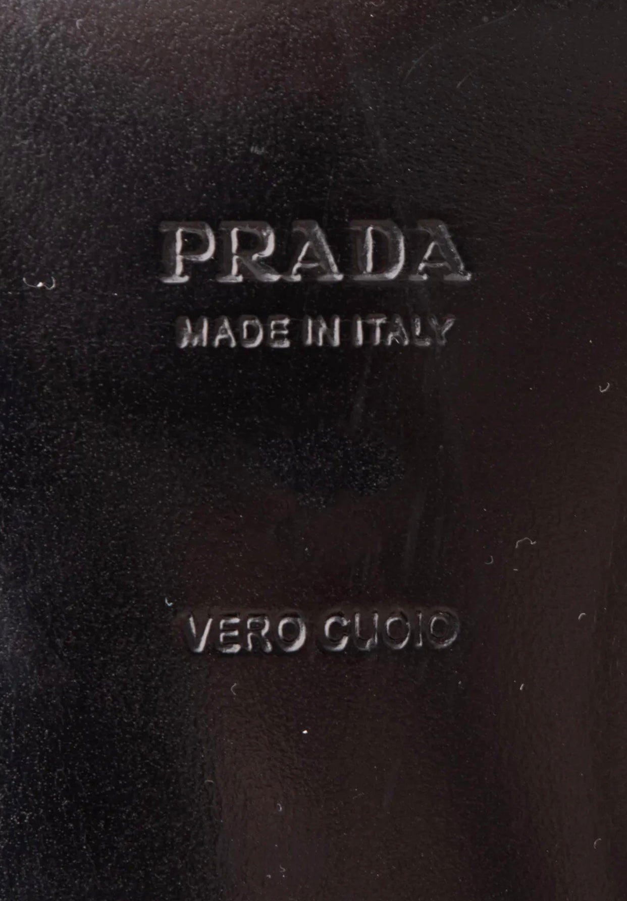 $1495 PRADA Leather Knee High Boots US6 UK3 EU36 Metallic Cut Out Two-Tone