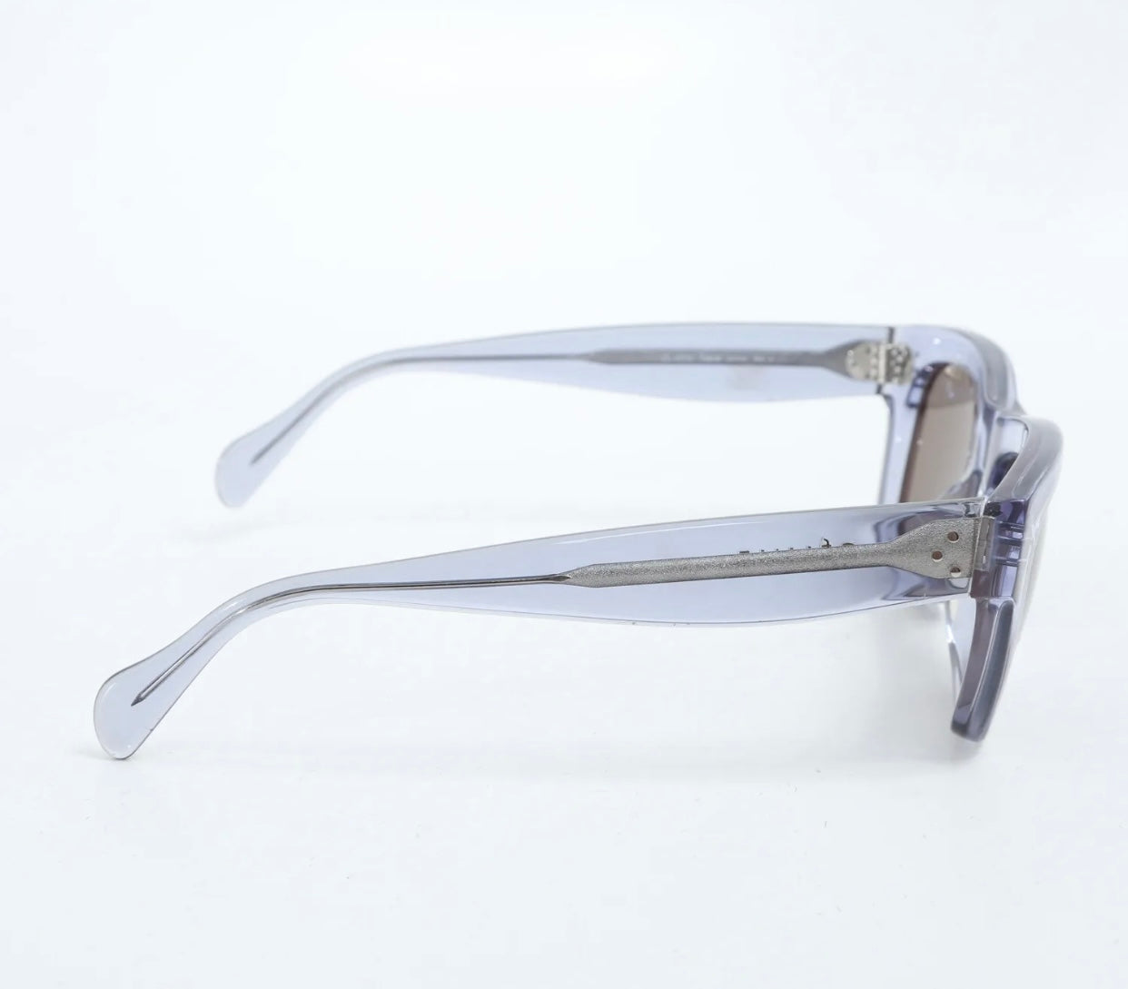 $460 Celine Made Italy CL 41732 51-21-145 Greyed Blue Translucent Thick Sunglasses #2