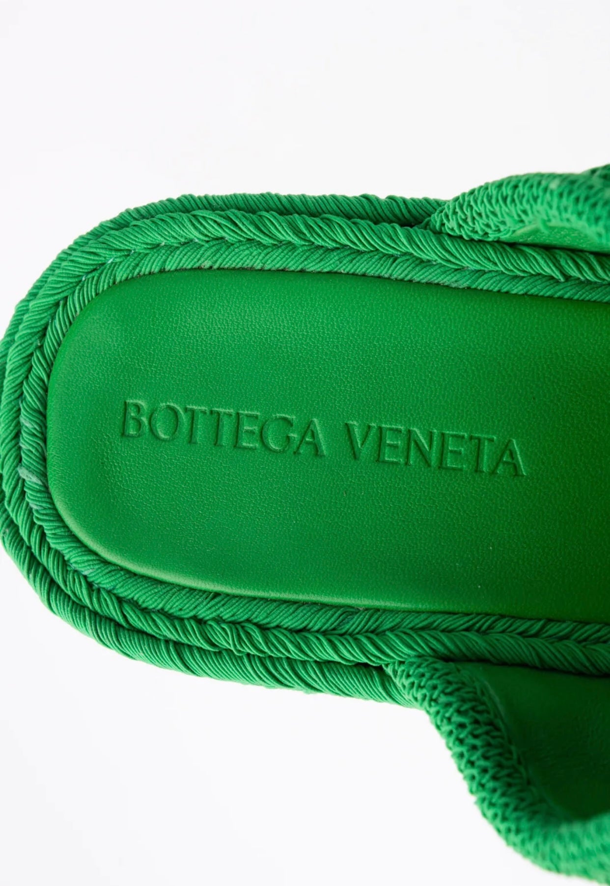 $1650 BOTTEGA VENETA Woven Mule Sandals US7 UK4 EU37 Wedge Made in Italy
