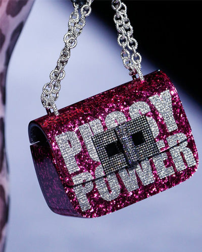 $15500 TOM FORD Limited Edition, Very Rare Collectible Glitter Shoulder Bag Rhinestones Slogan Chain Strap Turnlock.