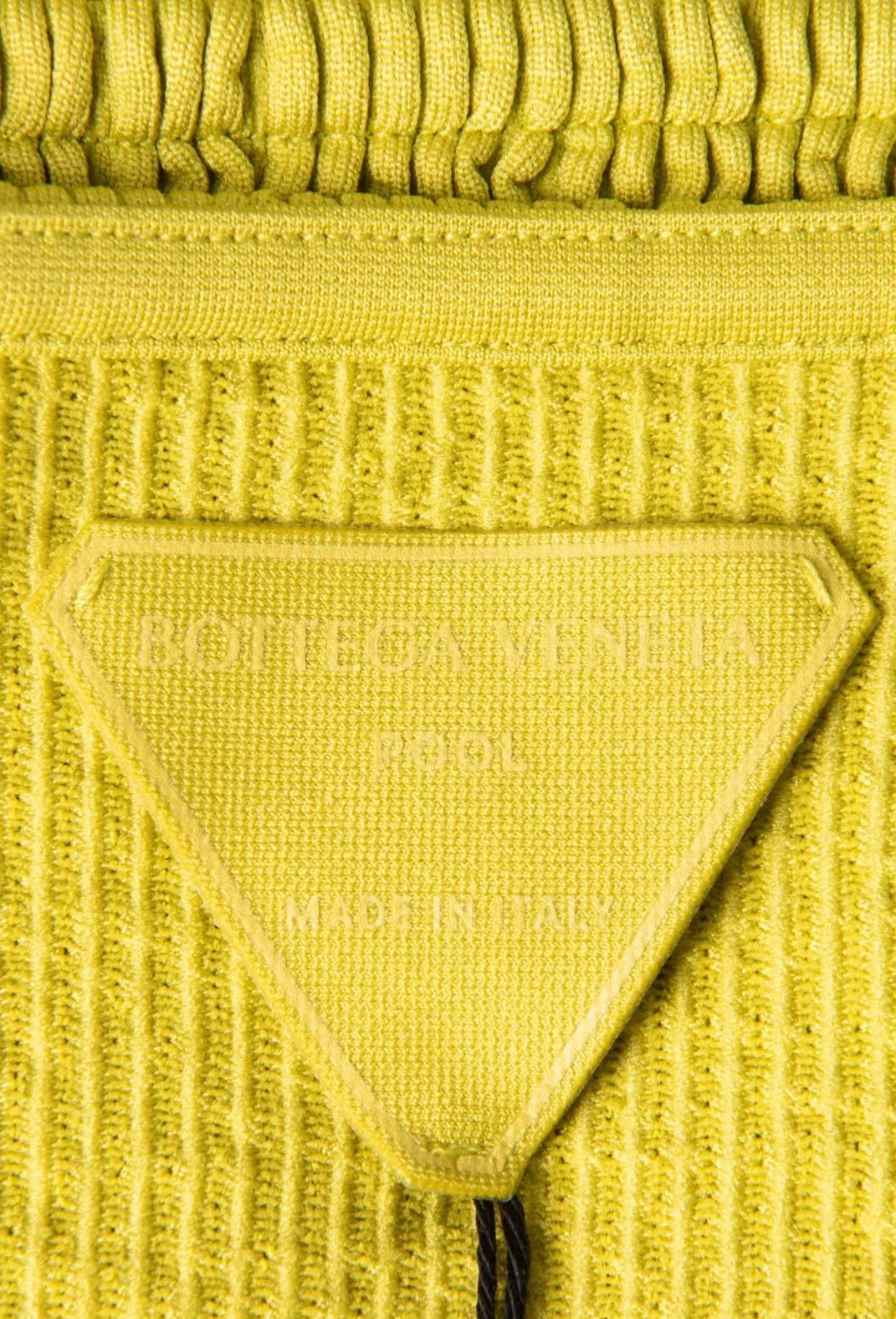 $490 BOTTEGA VENETA Green Crinkle Bikini Set US8 IT44 L High-Waisted Made in Italy