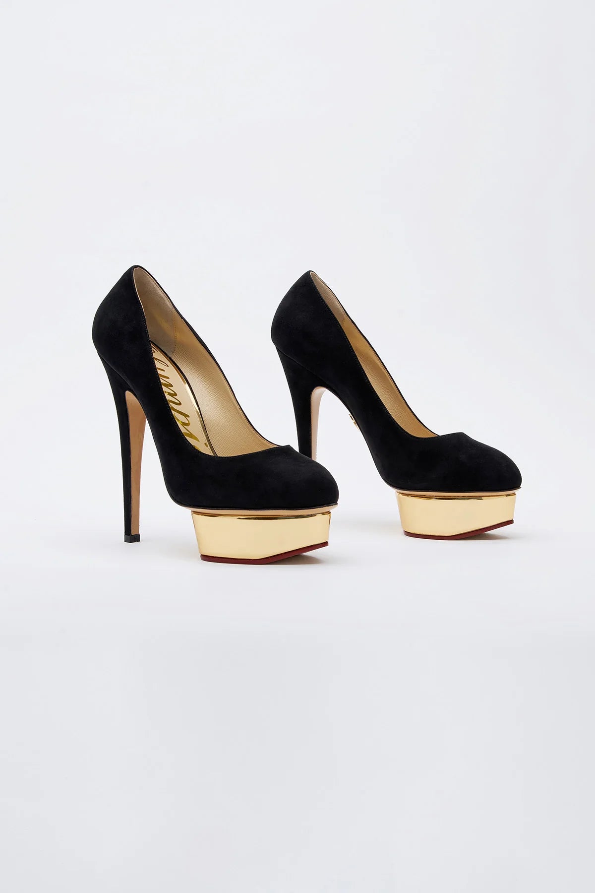 $1100 CHARLOTTE OLYMPIA Leather Court Shoes US8 UK5 EU38 Black Made in Italy