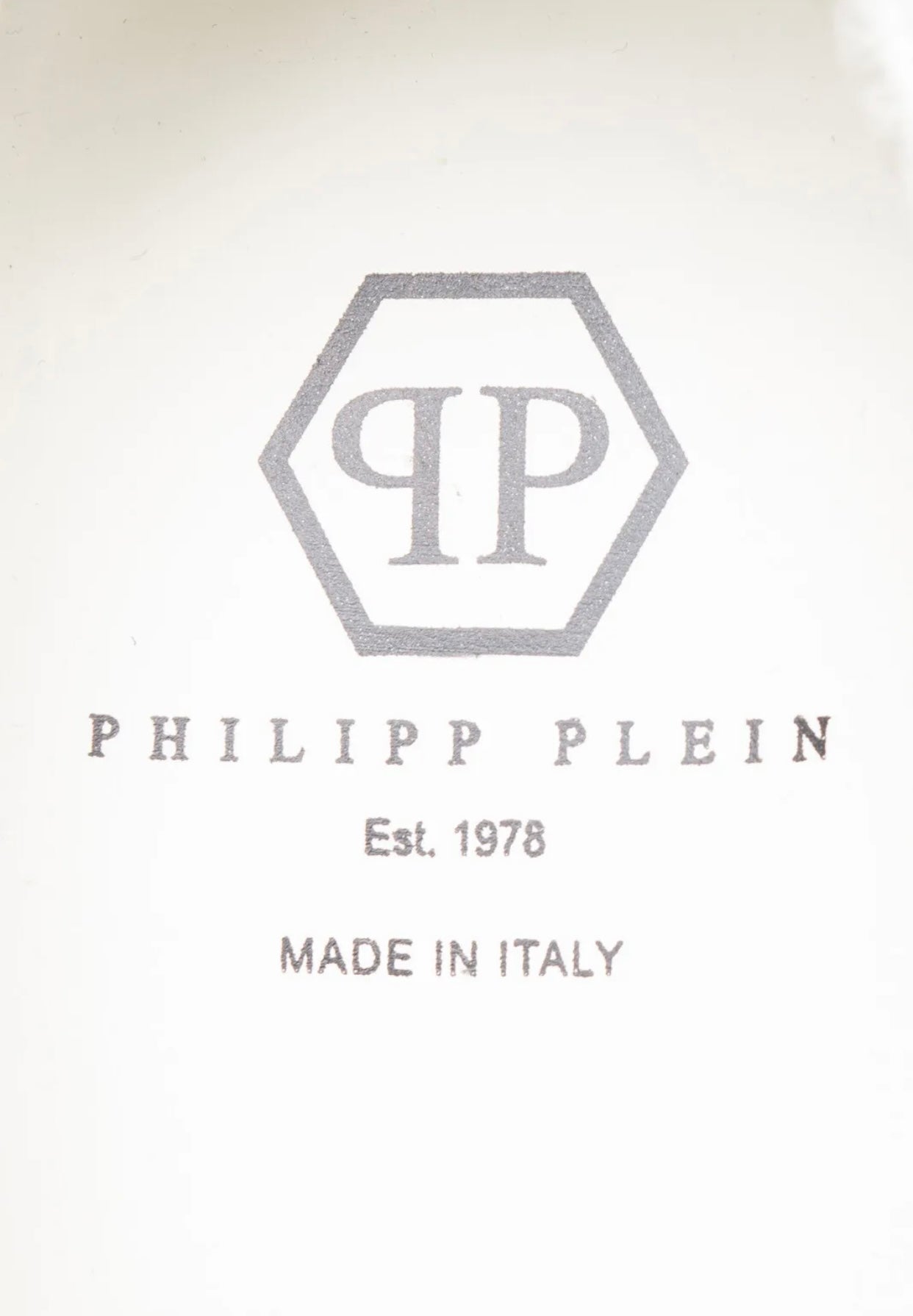 $699 PHILIPP PLEIN Leather Sneakers US8 UK6 EU39 Flatform Made in Italy