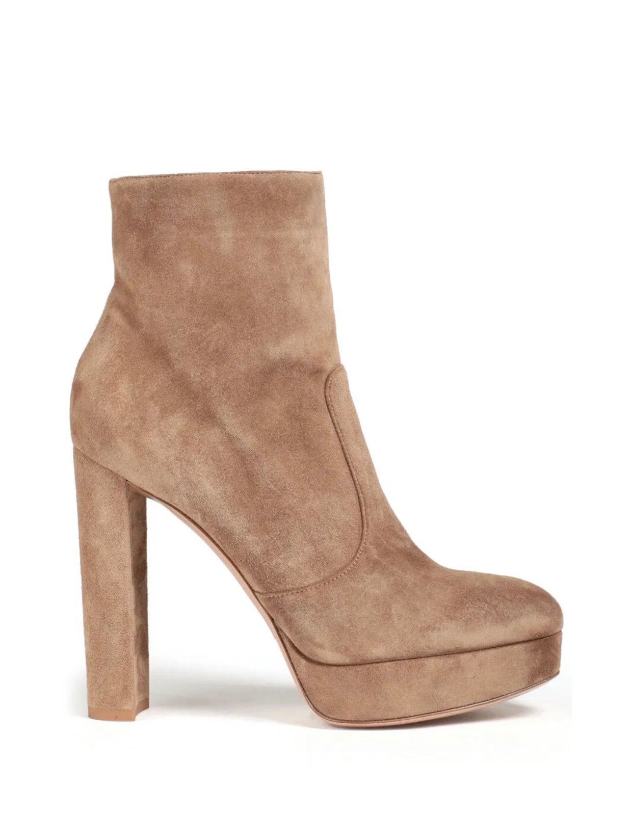 $1215 GIANVITO ROSSI Leather Ankle Boots US10 UK7 EU40 Platform Made in Italy