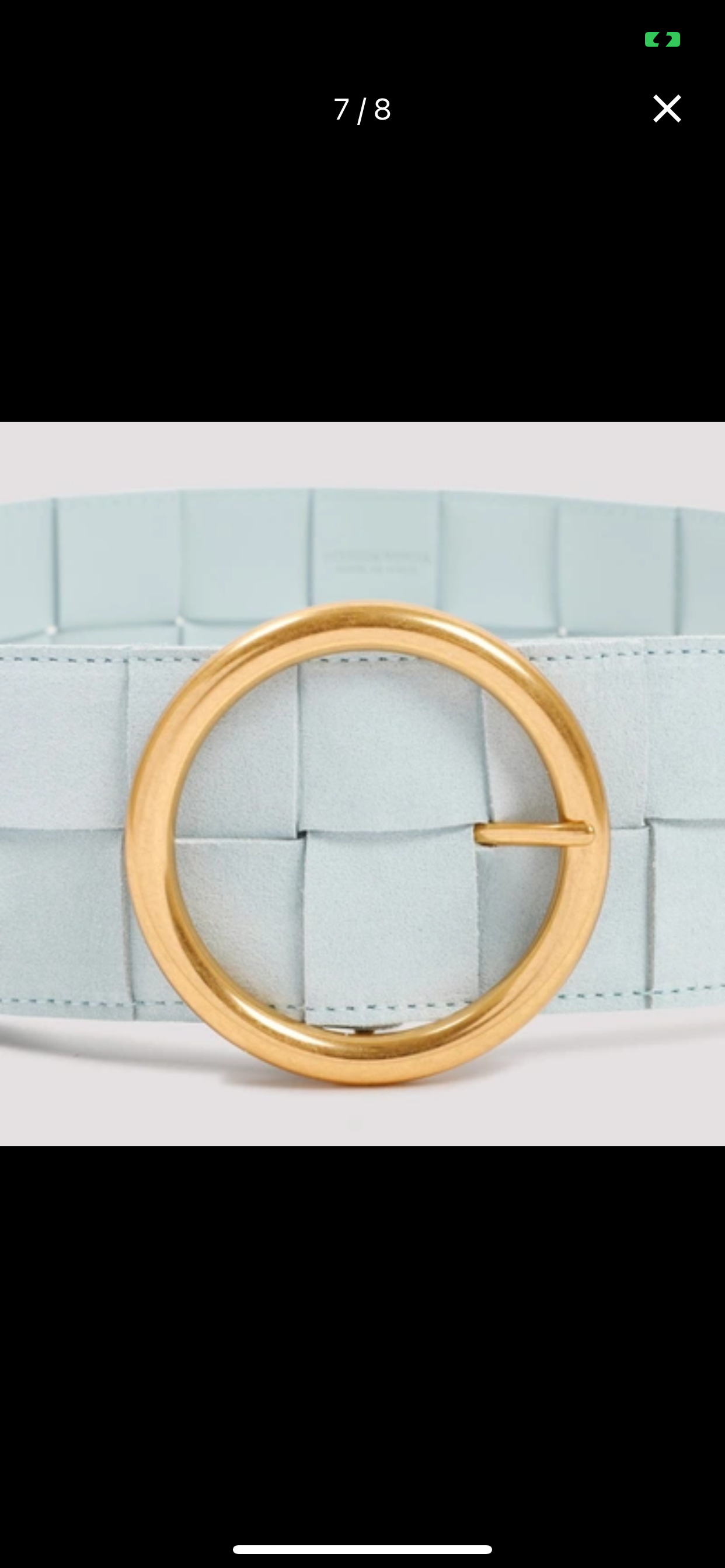 $750 BOTTEGA VENETA Suede Leather Waist Belt Size 70/28 Intrecciato Two Tone