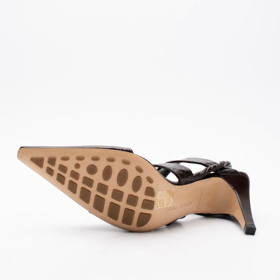$1250 BOTTEGA VENETA The Point Leather Slingback Shoes US6.5 EU36.5 UK3.5 Heel