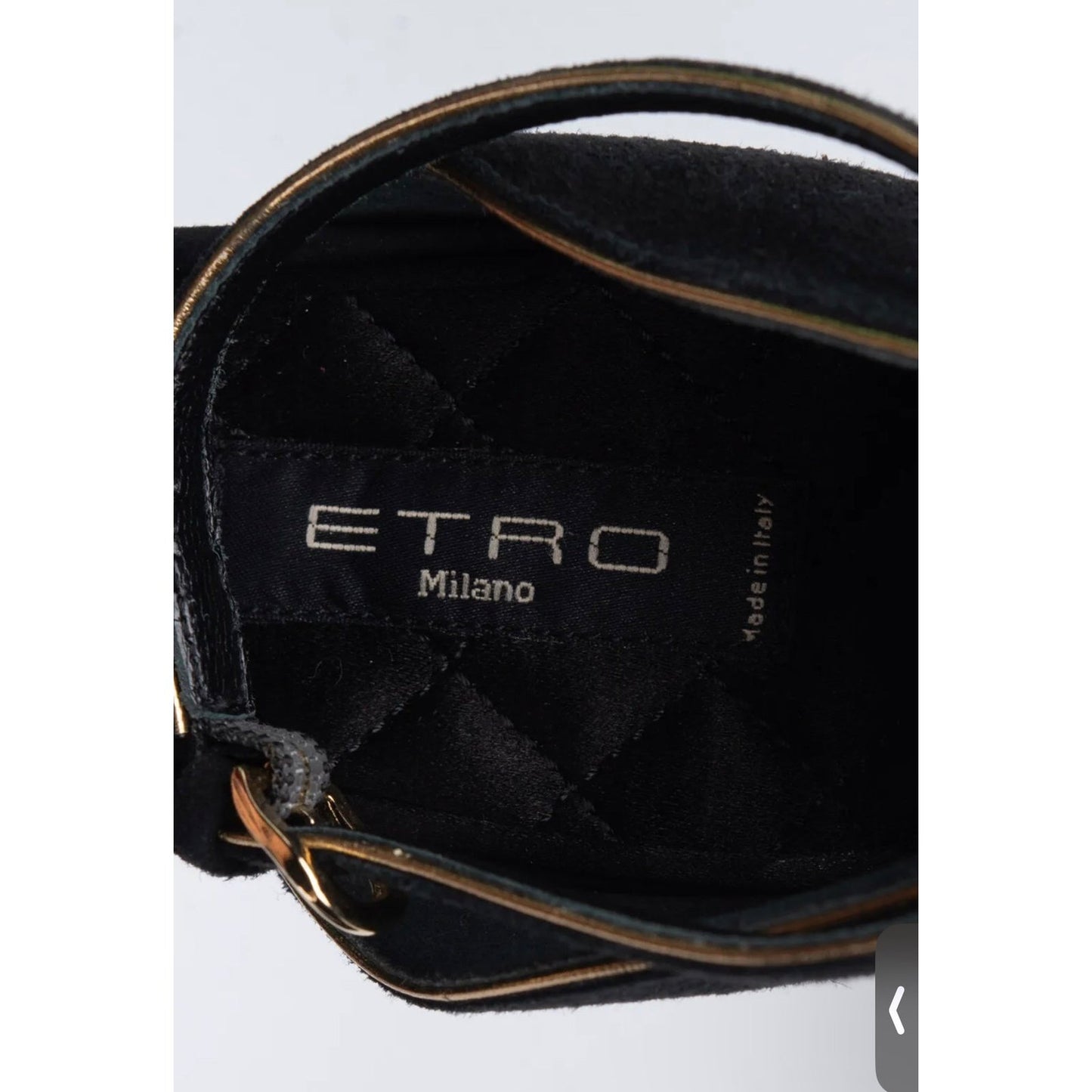 $1150 ETRO Suede Leather Slingback Shoes US8 UK5 EU38 Hell Made in Italy