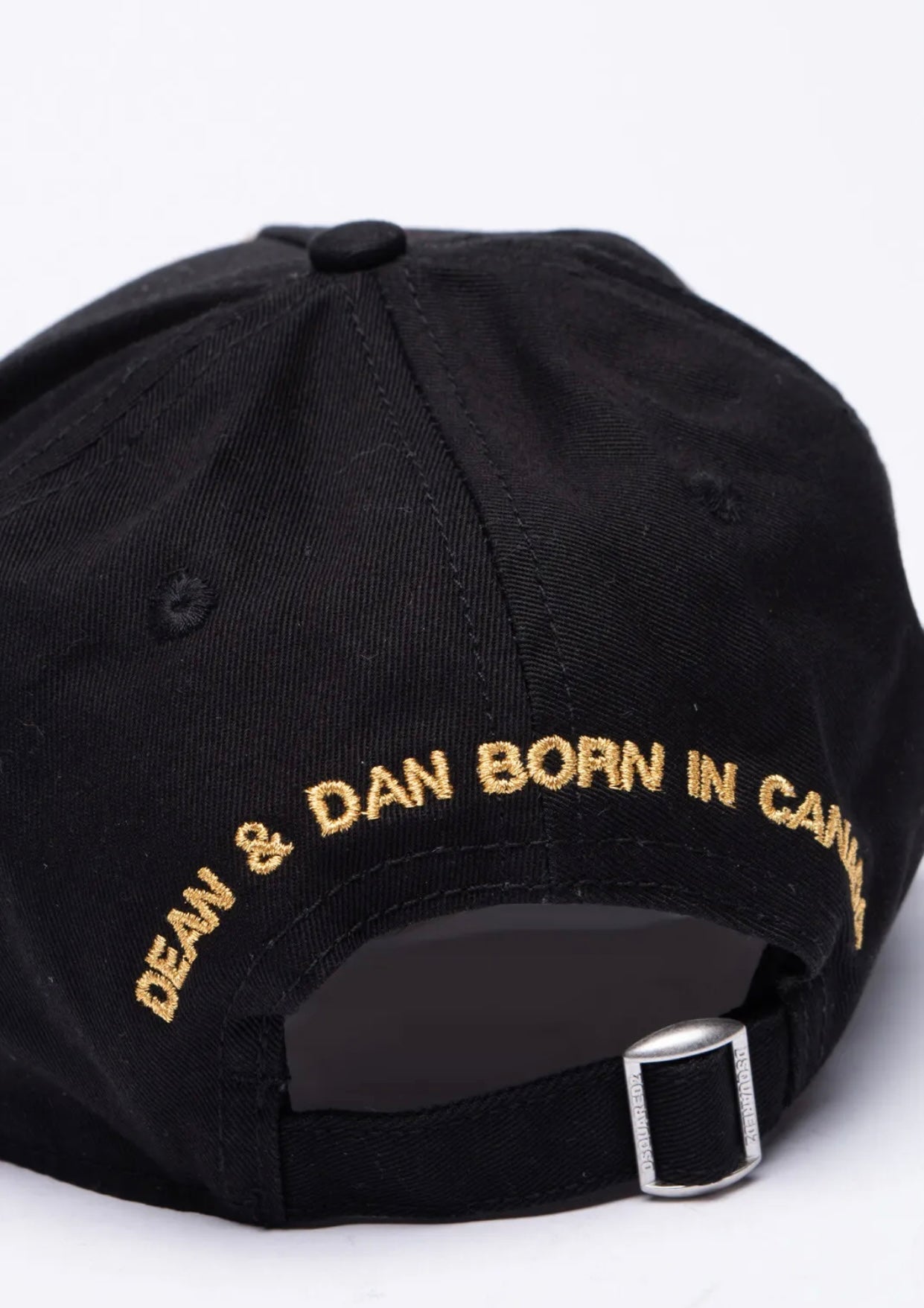 $180 DSQUARED2 Baseball Cap One Size Distressed Beaded Logo & Vulgar Slogan