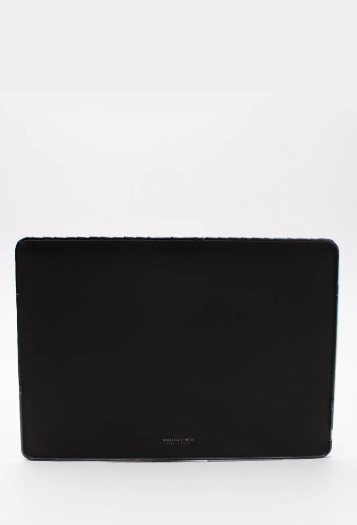 $2250 BOTTEGA VENETA Leather Fitted Laptop Case Intrecciato Panel Made in Italy
