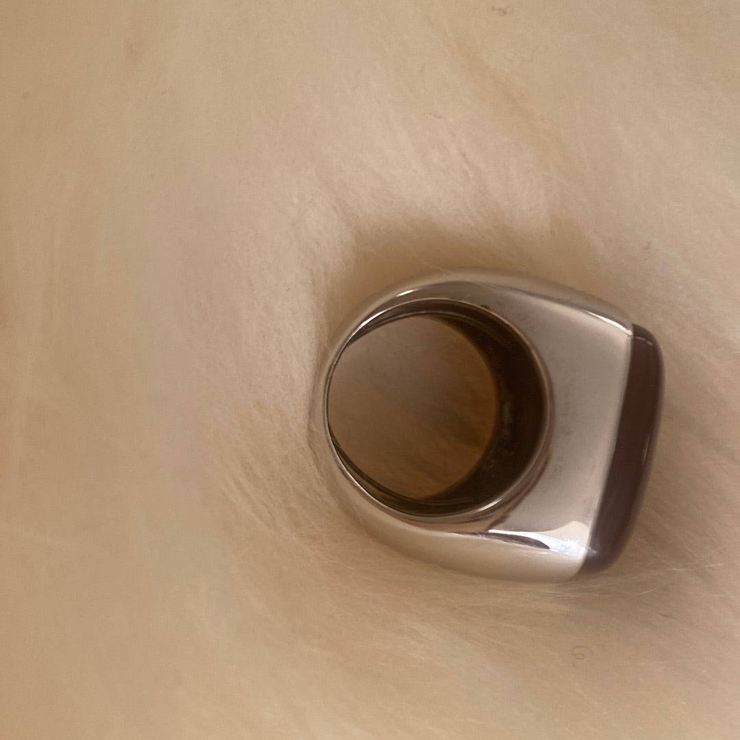 $580 DSQUARED2 Women silver ring. Made in Italy