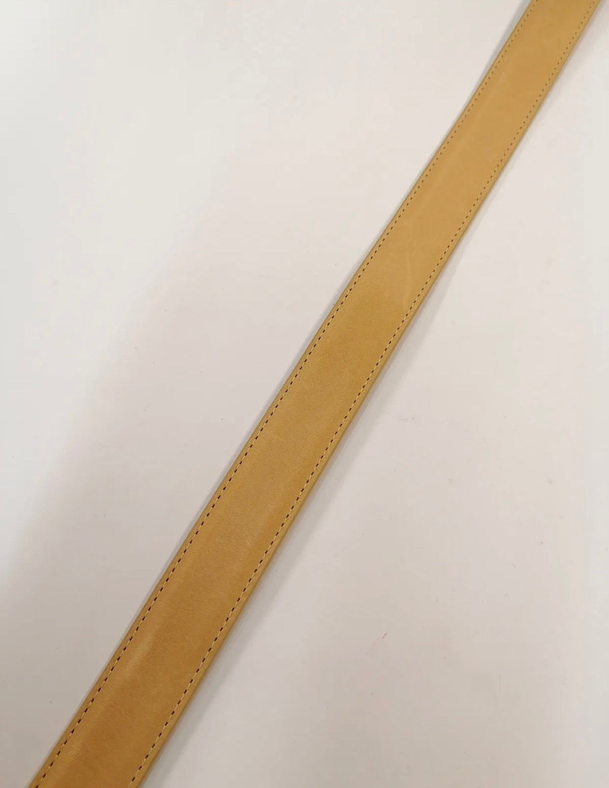 $490 AGNONA Leather Belt Size 90/36 Brushed Blank Buckle Made in Italy