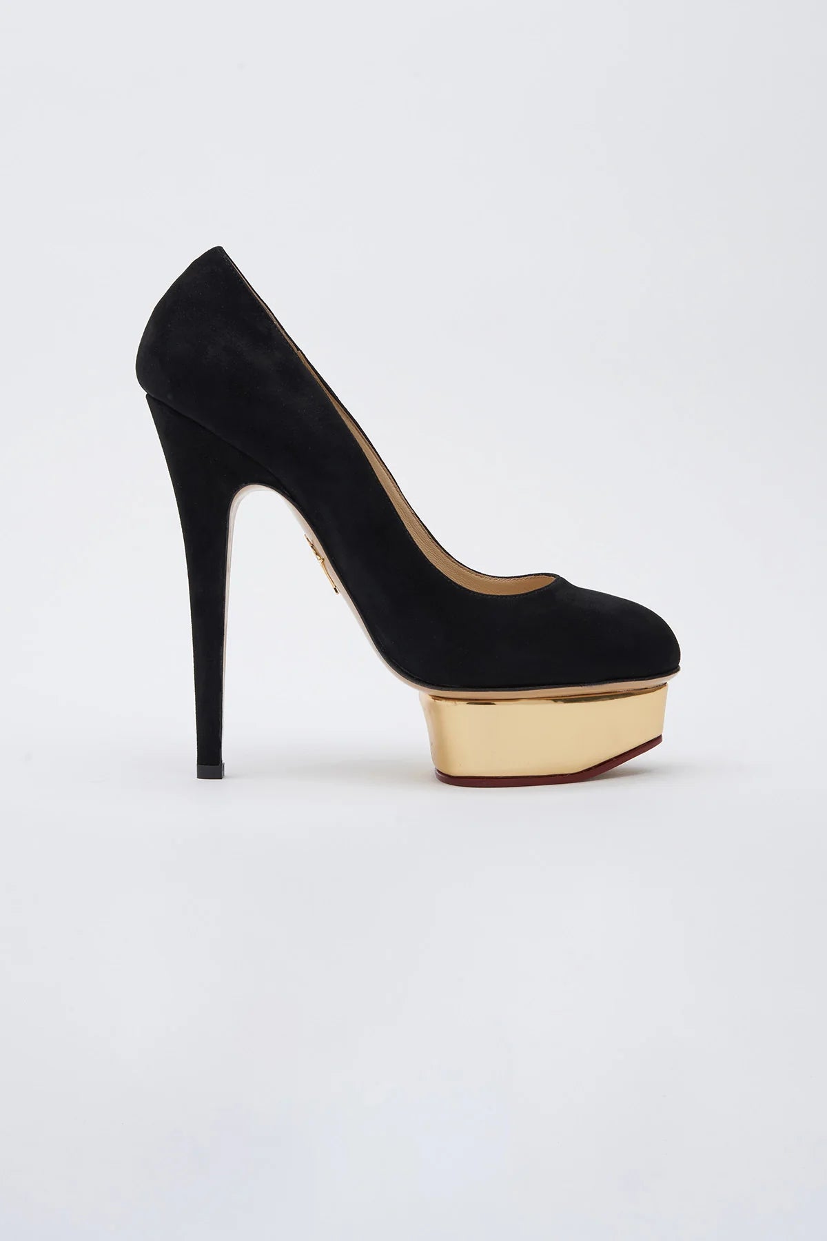 $1100 CHARLOTTE OLYMPIA Leather Court Shoes US8 UK5 EU38 Black Made in Italy