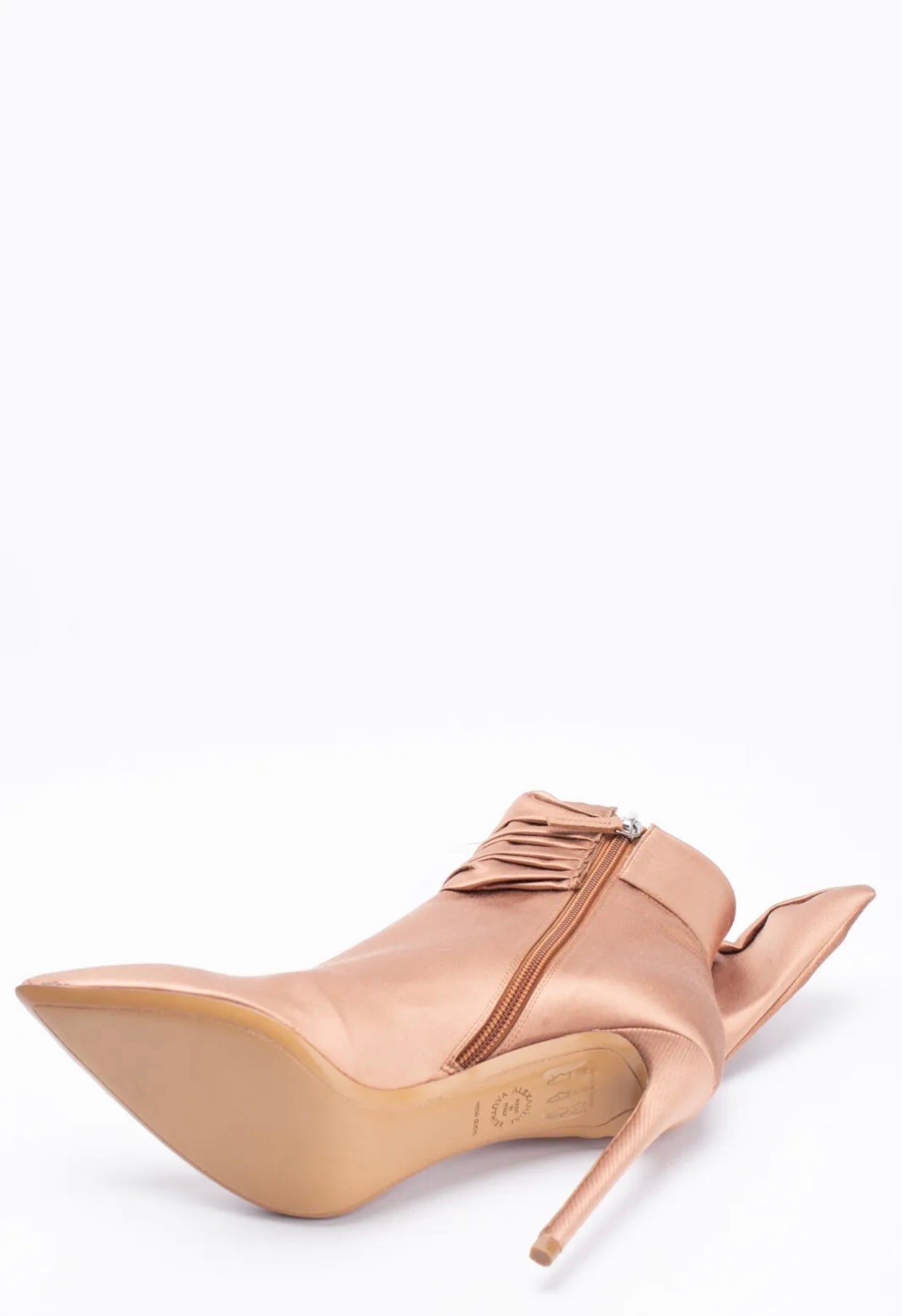$1195 ALEXANDRE VAUTHIER Satin Ankle Boots US6 UK3 EU36 Rhinestones Bows