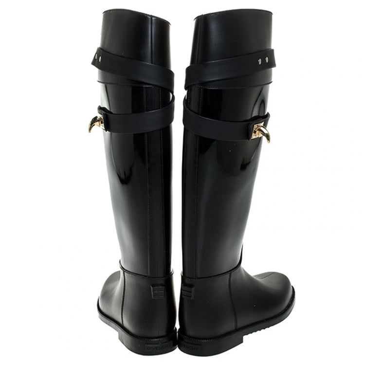 $600 GIVENCHY Wellington Boots US5 EU35 UK2 Shark Tooth Detail Made in Italy