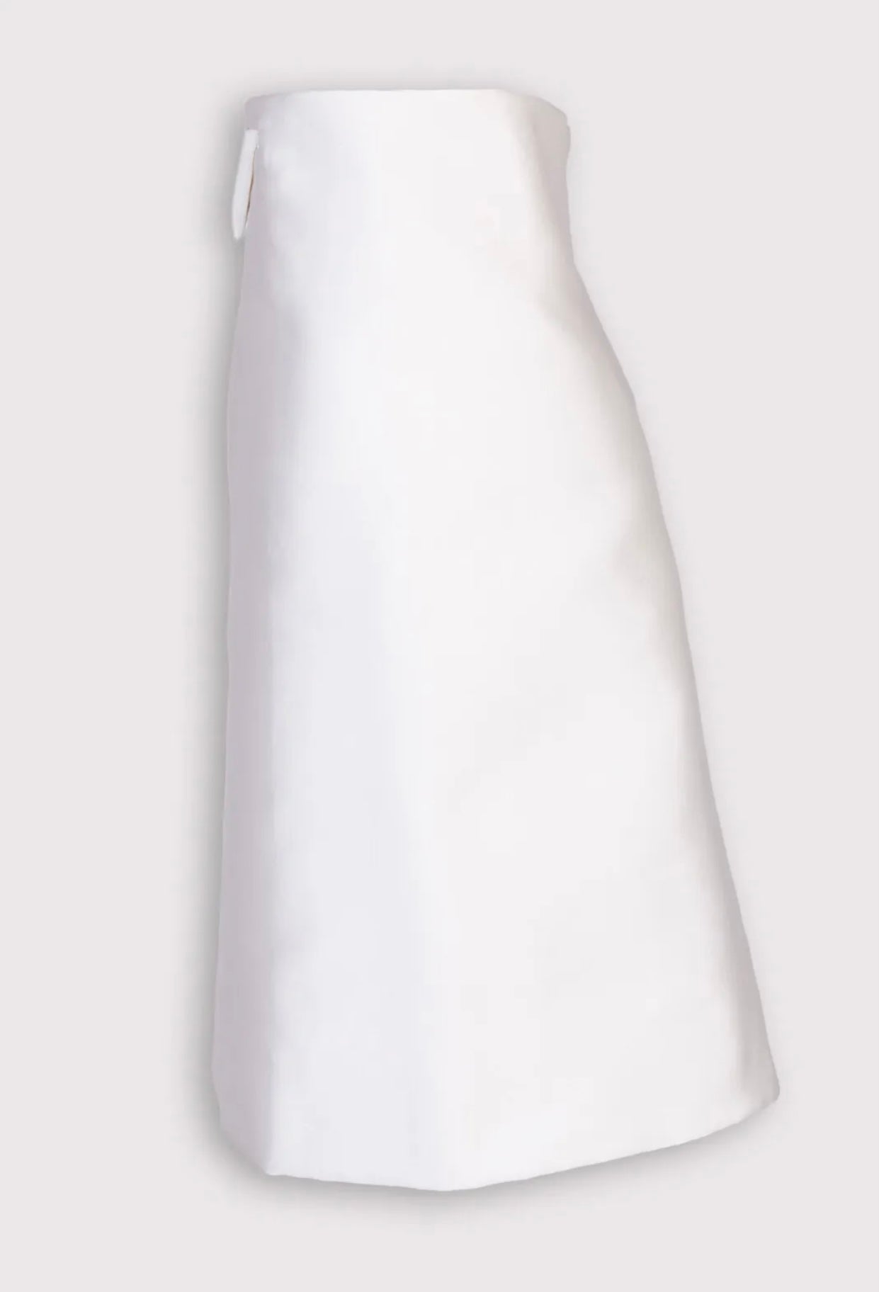 $799 BOTTEGA VENETA Straight Skirt US8 IT44 L White Silk Blend Made in Italy