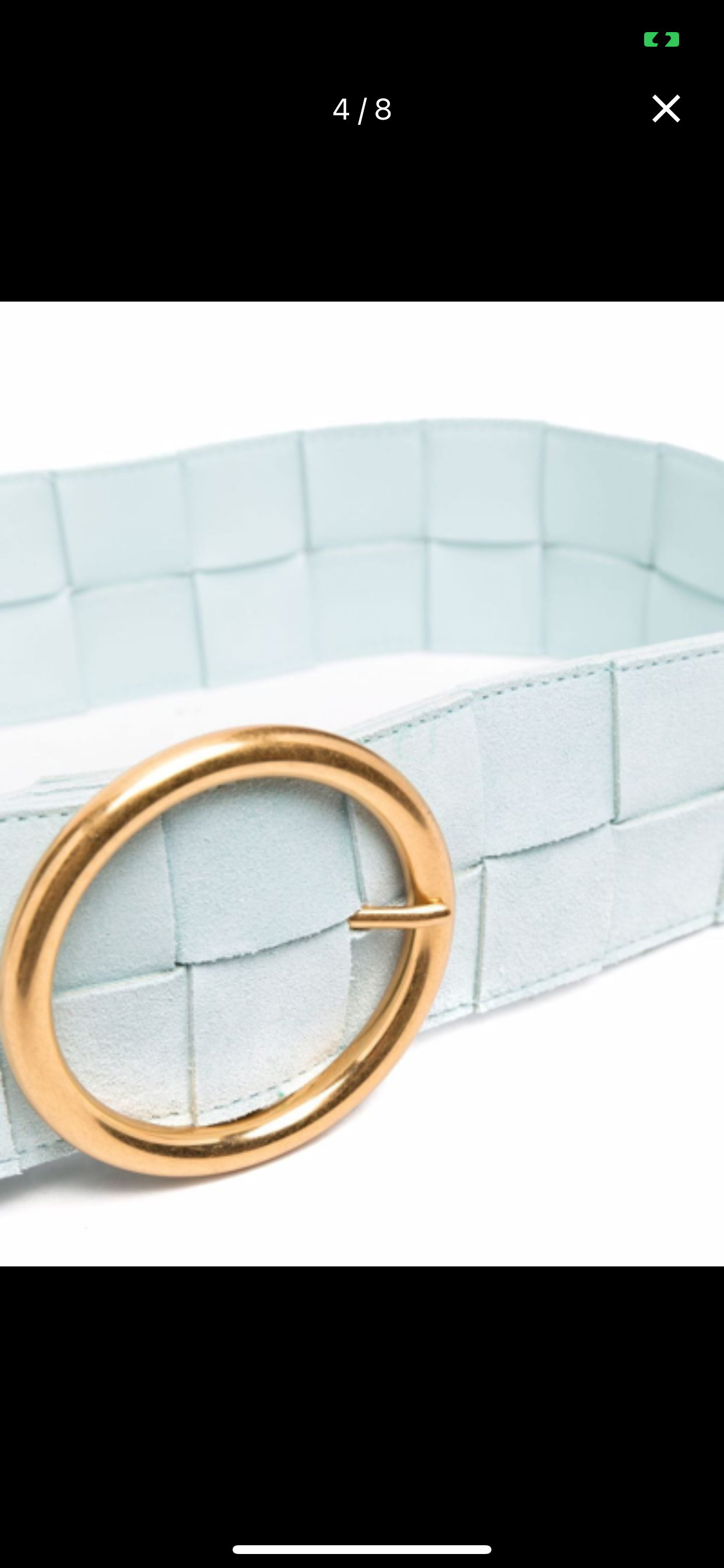 $750 BOTTEGA VENETA Suede Leather Waist Belt Size 70/28 Intrecciato Two Tone
