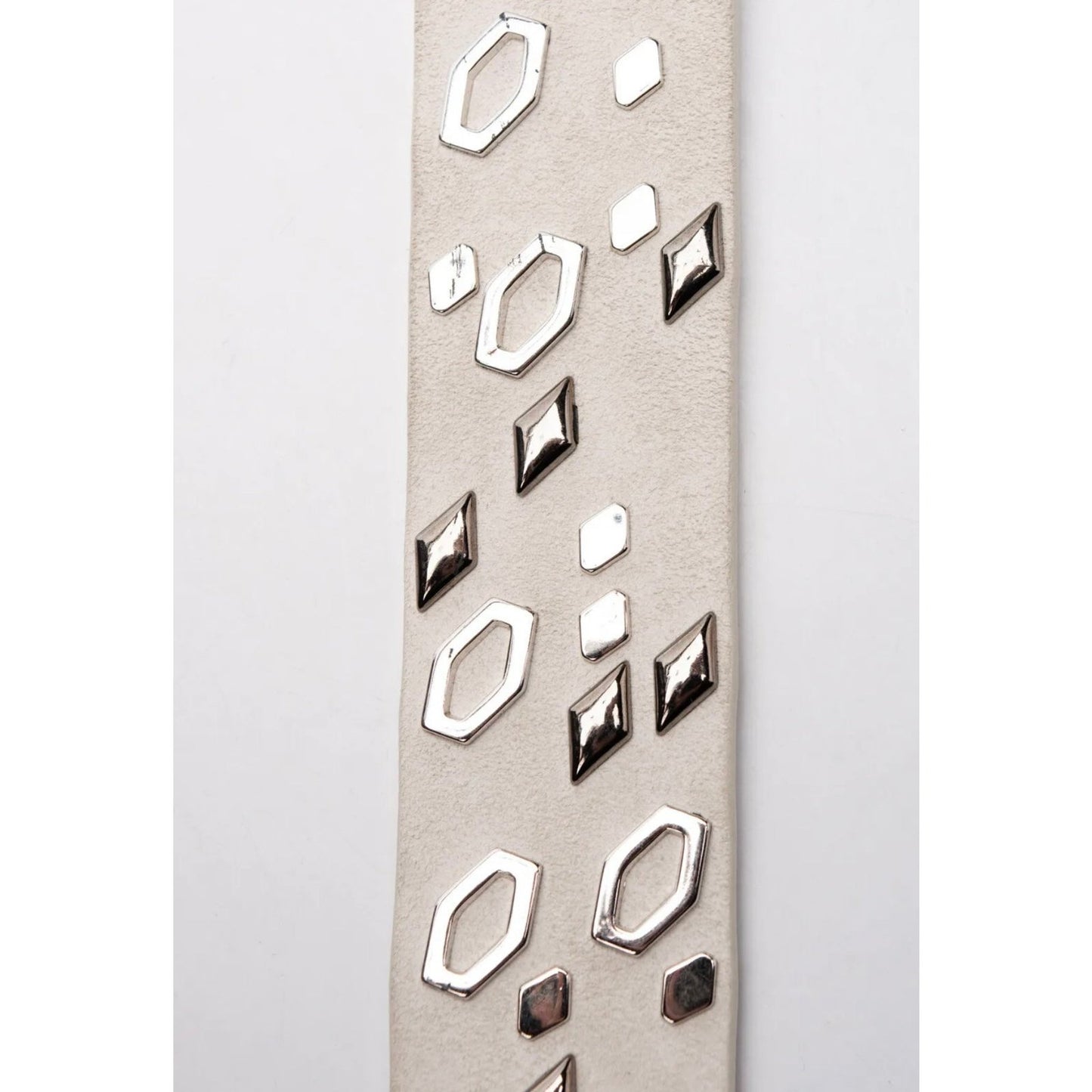 $385 IRO Junka Suede Leather Belt Size 70/28 Studded Pin Buckle Made in Italy