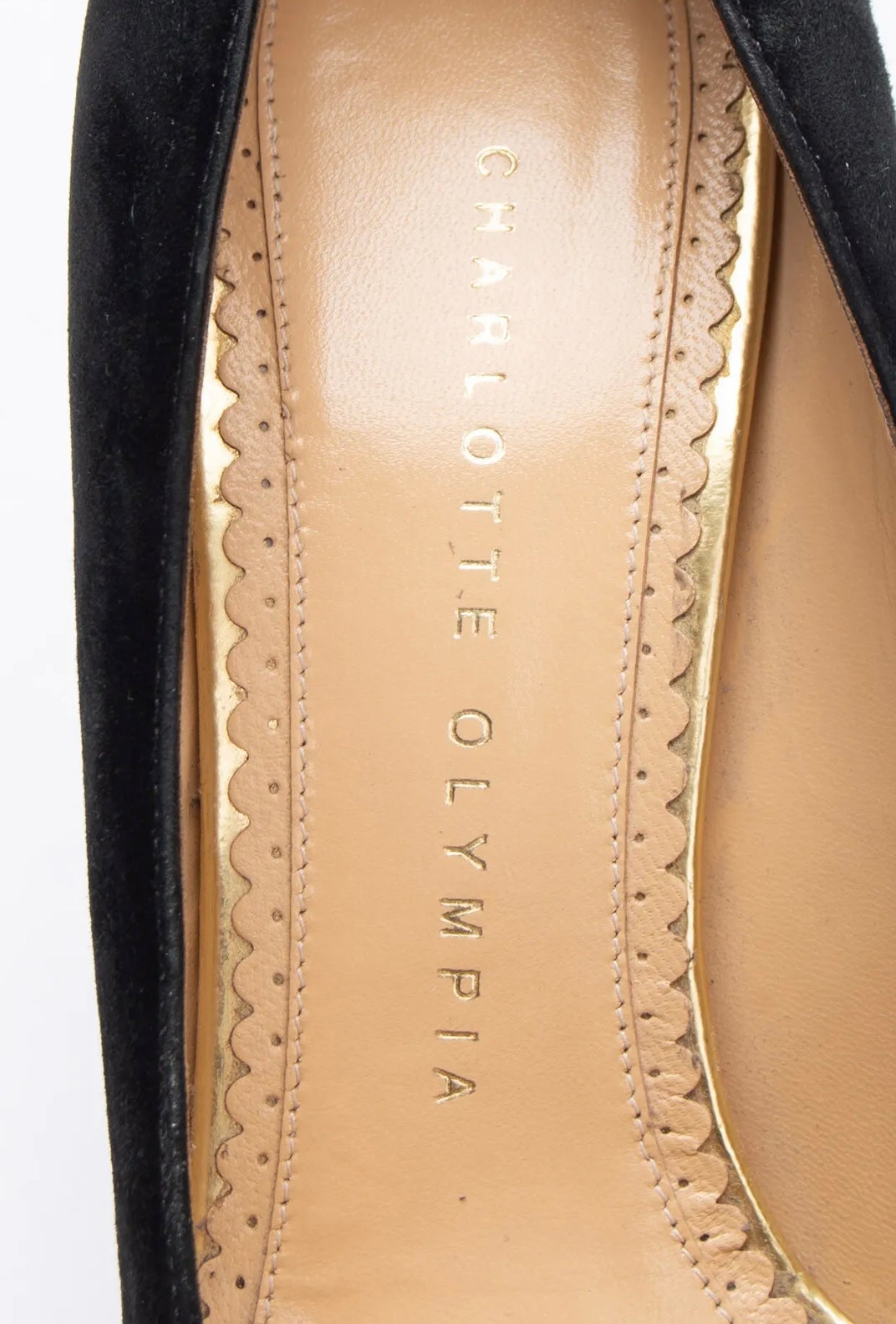 $795 CHARLOTTE OLYMPIA Suede Leather Court Shoes US6.5 EU36.5 UK3.5 Platform