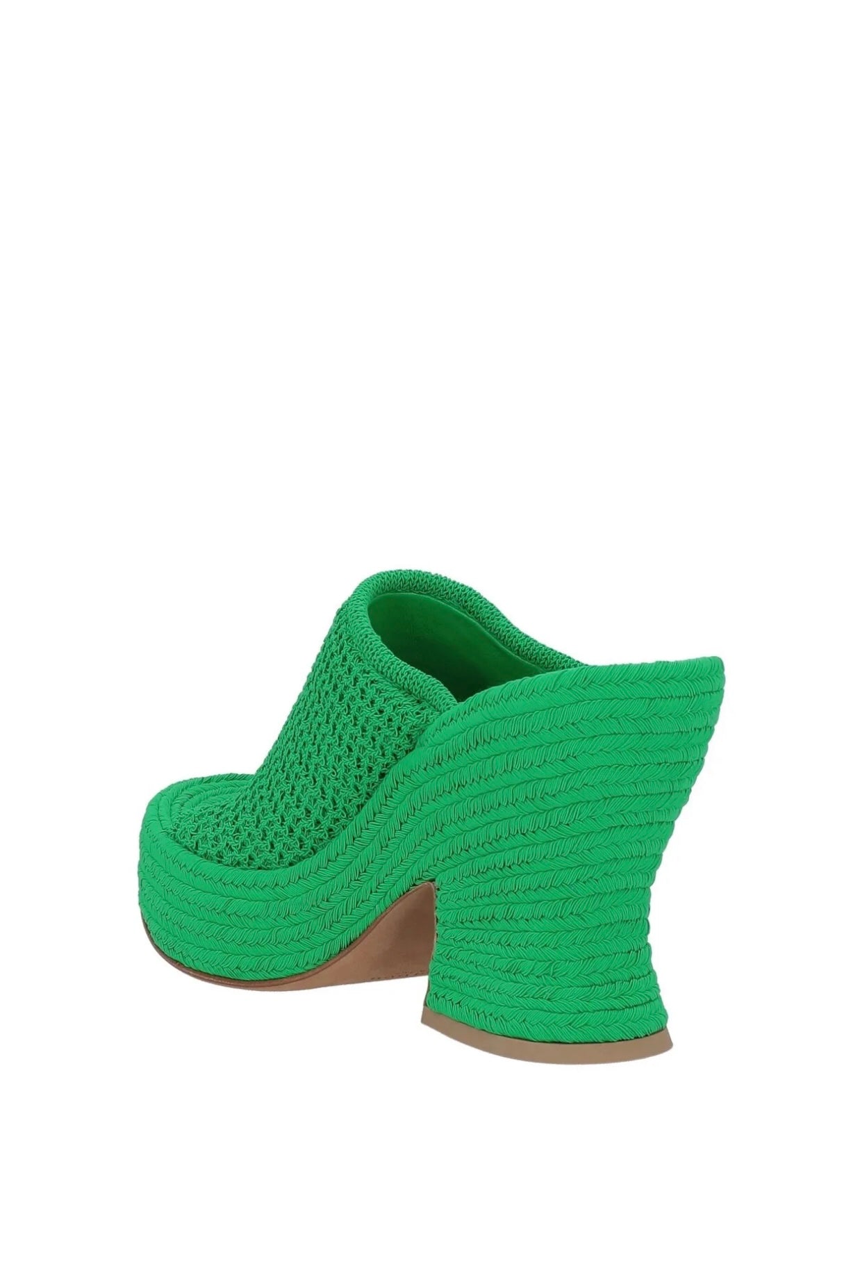 $1650 BOTTEGA VENETA Woven Mule Sandals US7 UK4 EU37 Wedge Made in Italy