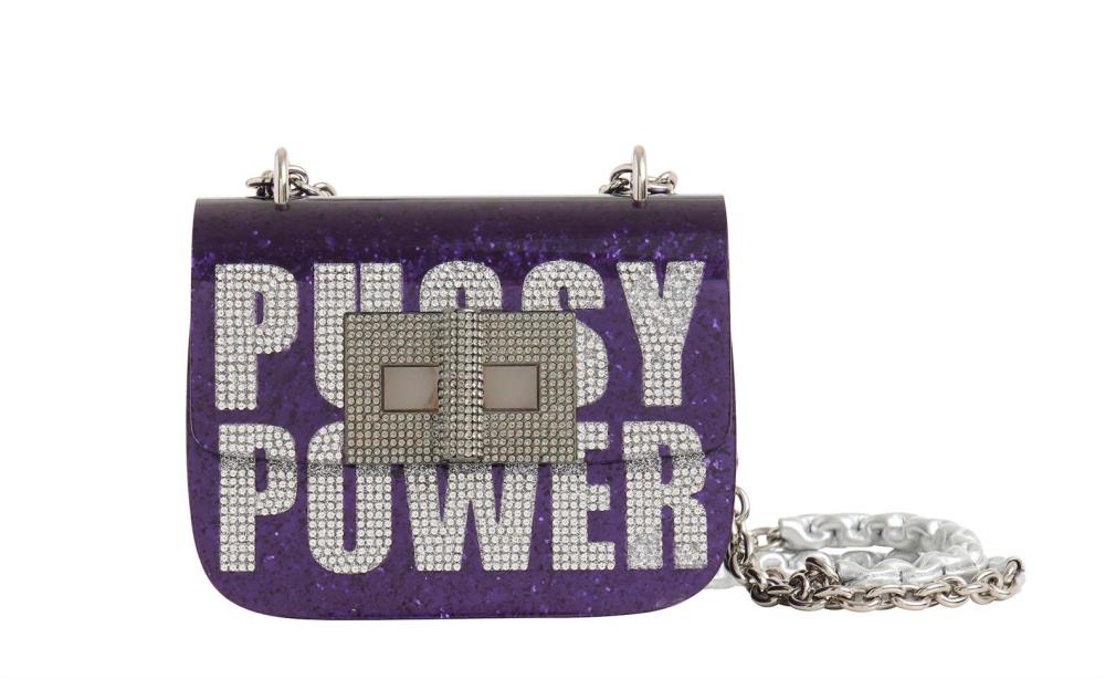 $15500 TOM FORD Limited Edition, Very Rare Collectible Glitter Shoulder Bag Rhinestones Slogan Chain Strap Turnlock