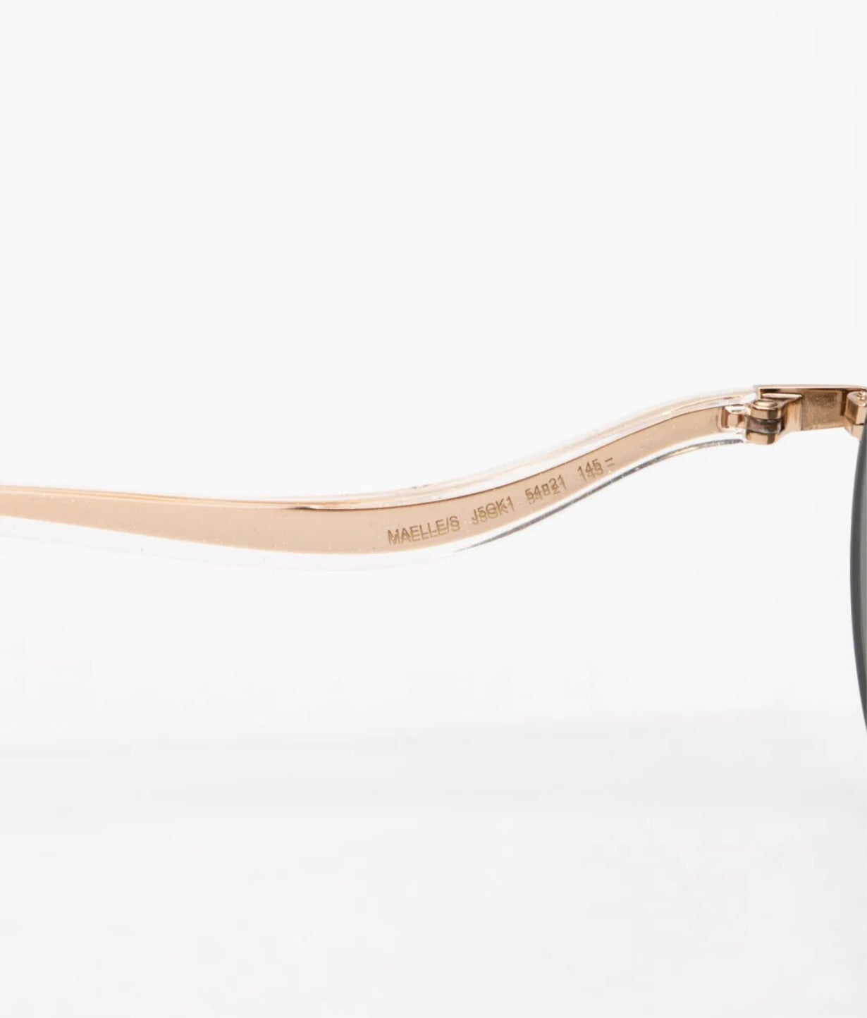 $449 JIMMY CHOO MAELLE/S Mirrored Round Pilot Sunglasses Glitter Temples