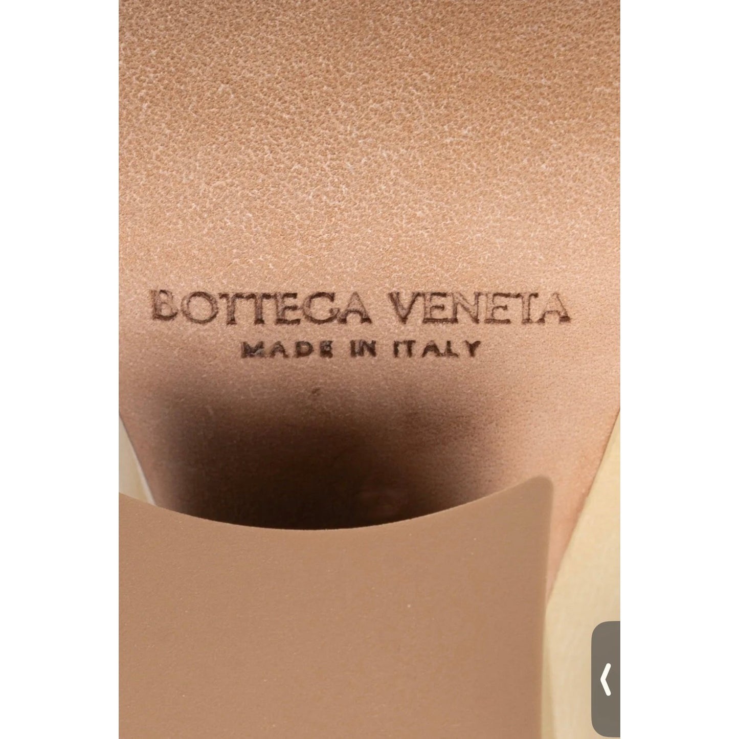 $1350 BOTTEGA VENETA Leather Court Shoes US5 UK2 EU35 Open Toe Made in Italy