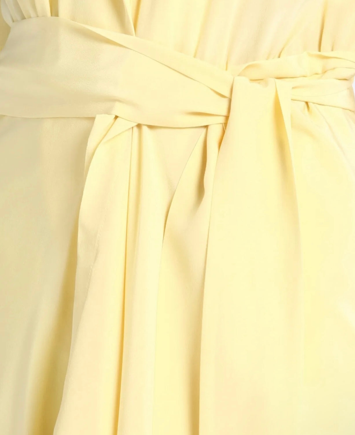 $800 FEDERICA TOSI Silk Maxi Long Dress IT40 US4 UK8 S Yellow Lined Draped