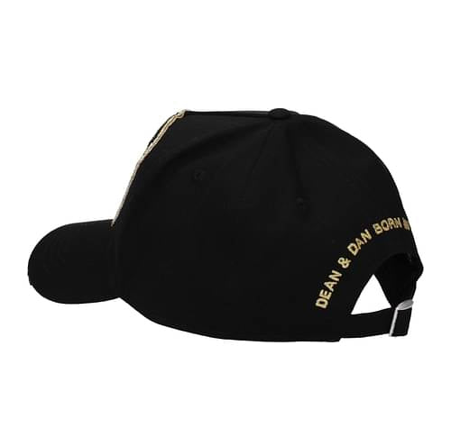 $180 DSQUARED2 Baseball Cap One Size Distressed Beaded Logo & Vulgar Slogan