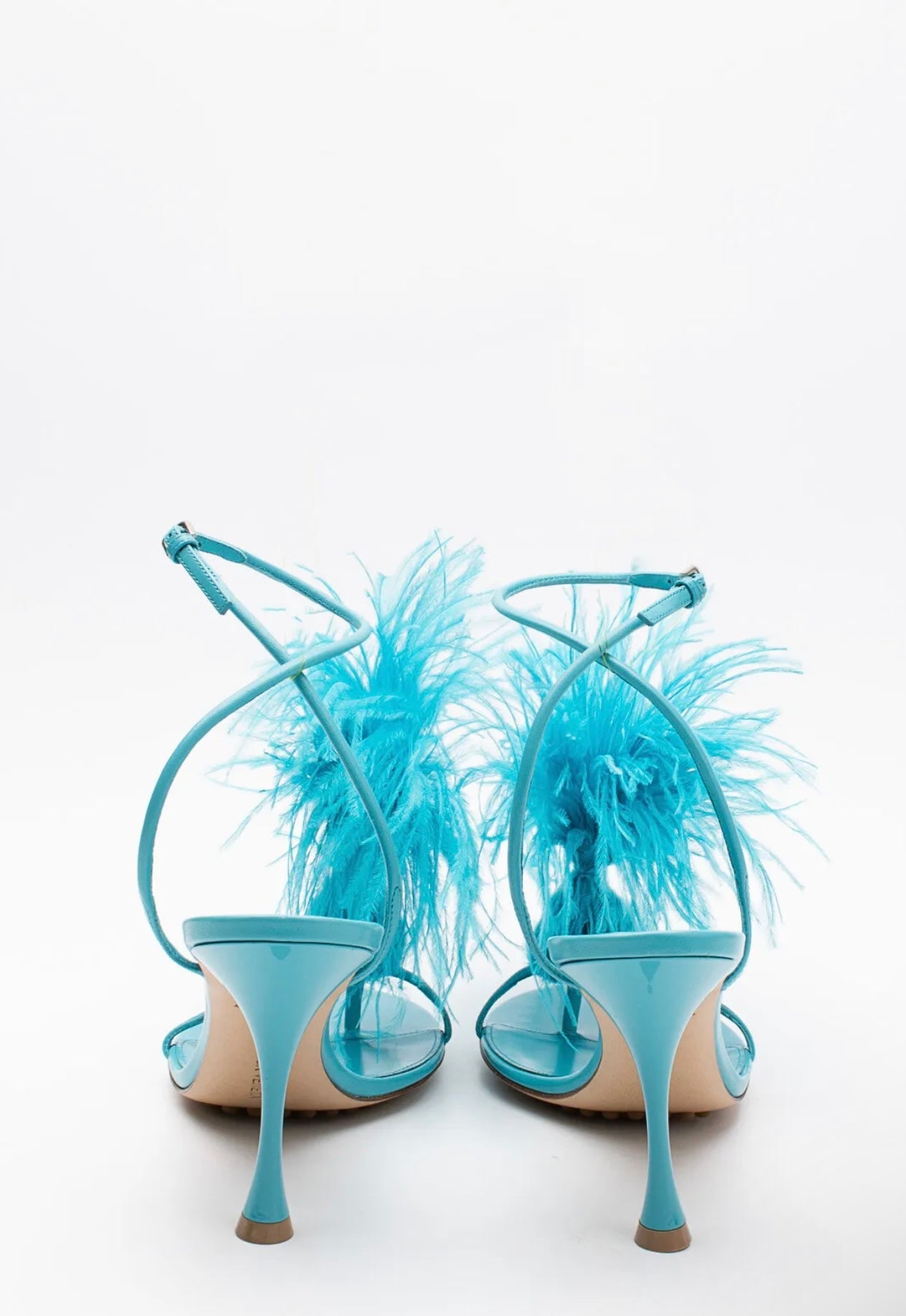 $1250 BOTTEGA VENETA Wonderbird Leather Thong Sandals US6 EU36 UK3 Feathers