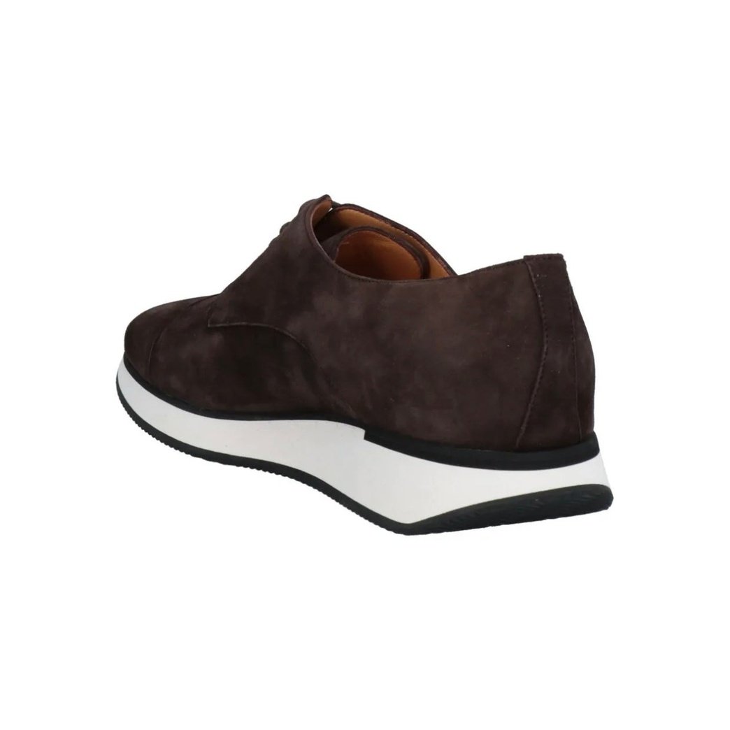 $550 A.TESTONI Leather Derby Shoes US8 UK7 EU41 Brown Made in Italy