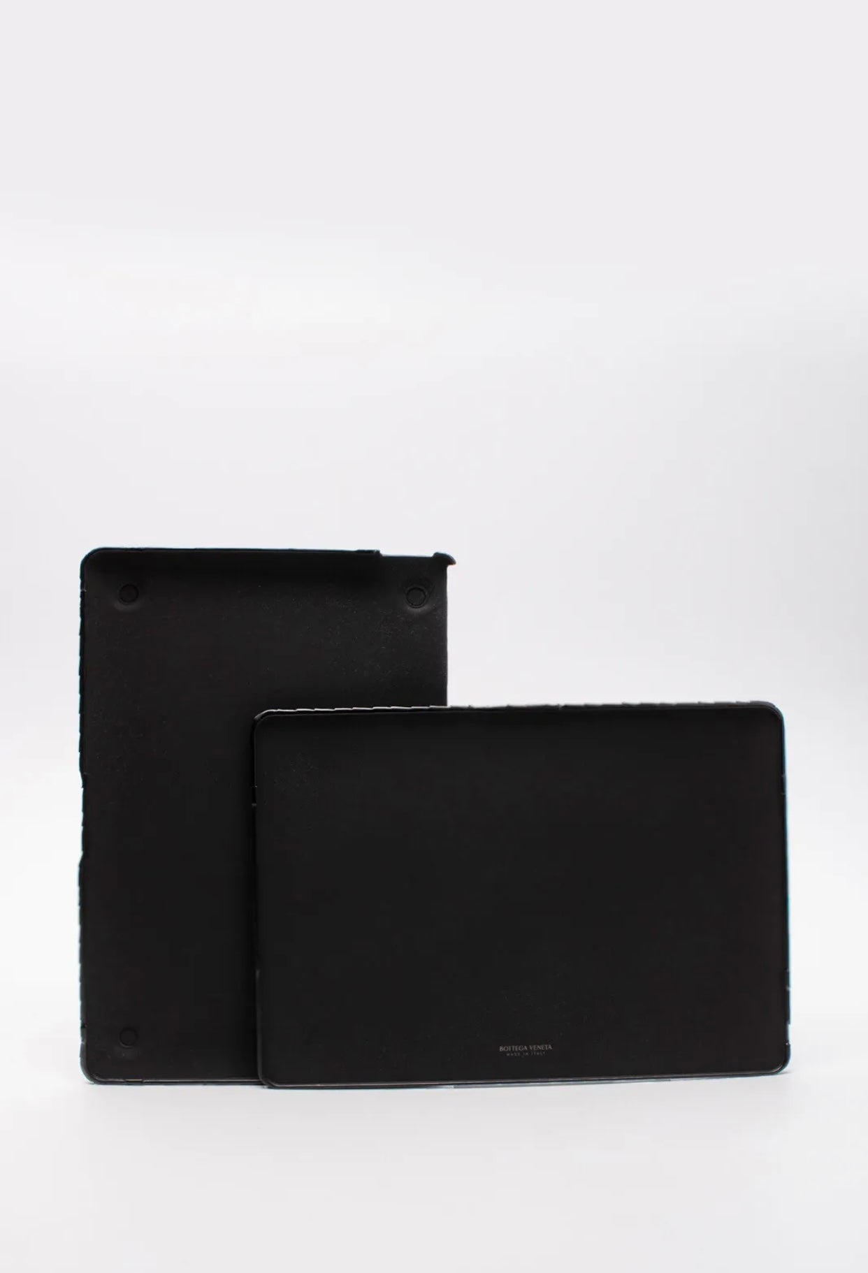 $2250 BOTTEGA VENETA Leather Fitted Laptop Case Intrecciato Panel Made in Italy