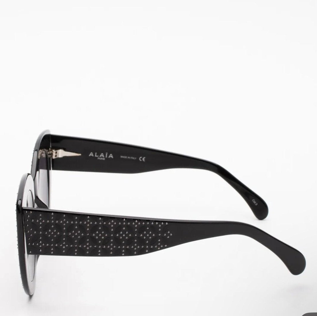 $300 ALAIA AA0042S Cat Eye Sunglasses Embellished Studded Made in Italy